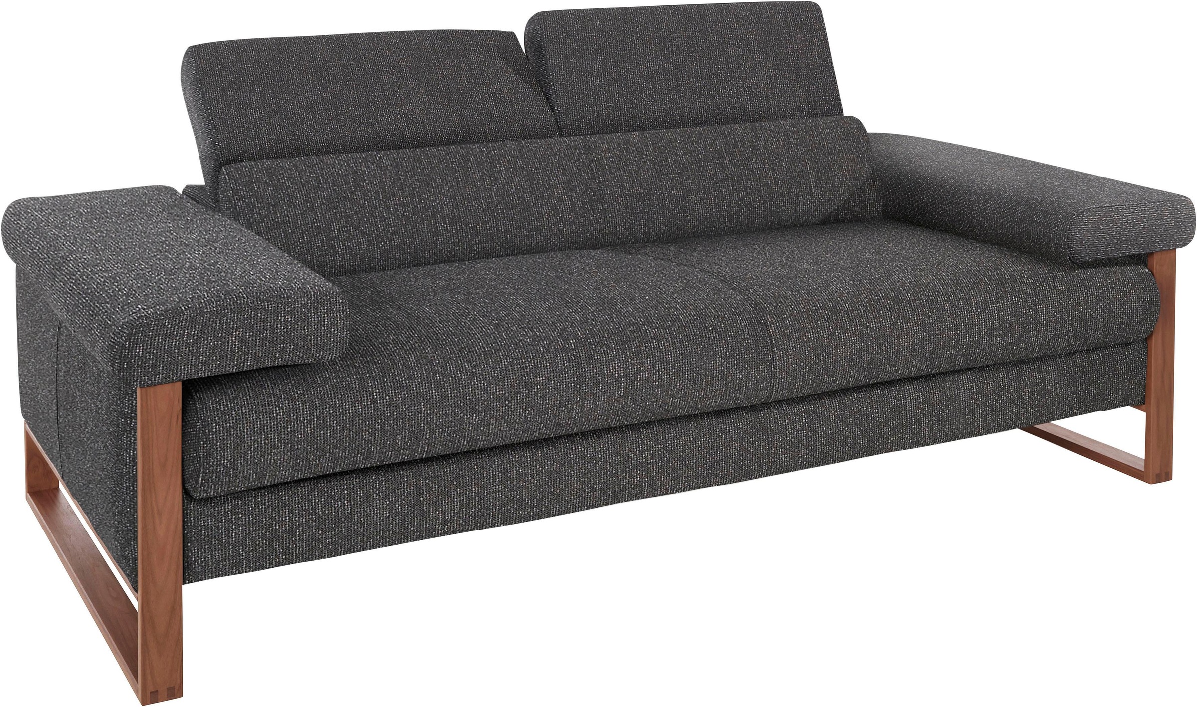 W.SCHILLIG 2-Sitzer »finn«, German Design Award 2016, Fußgestell Nussbaum natur, Breite 210 cm