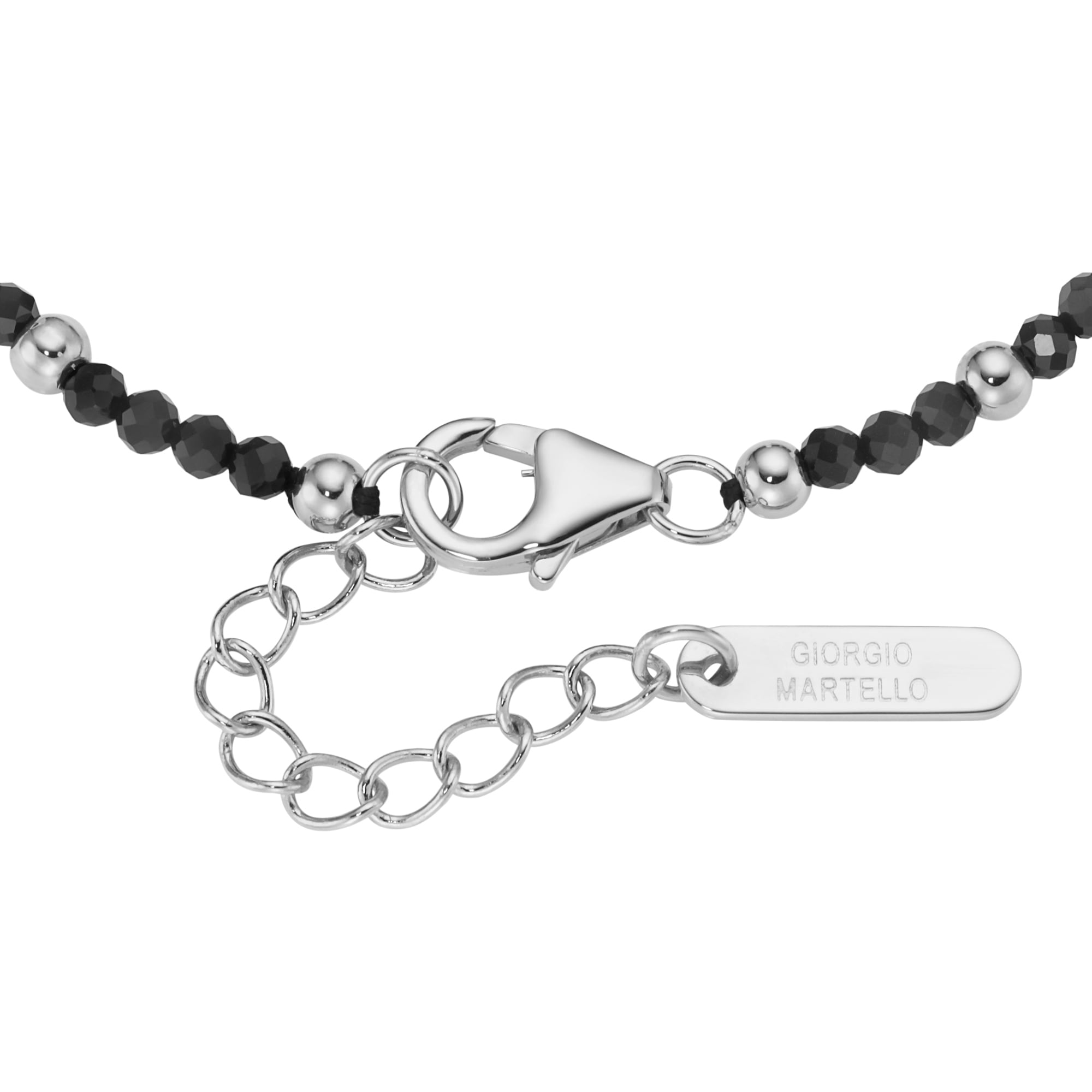 GIORGIO MARTELLO MILANO Armband »Armband mit Süßwasser-Perlen und Ziersteinen, Silber 925«