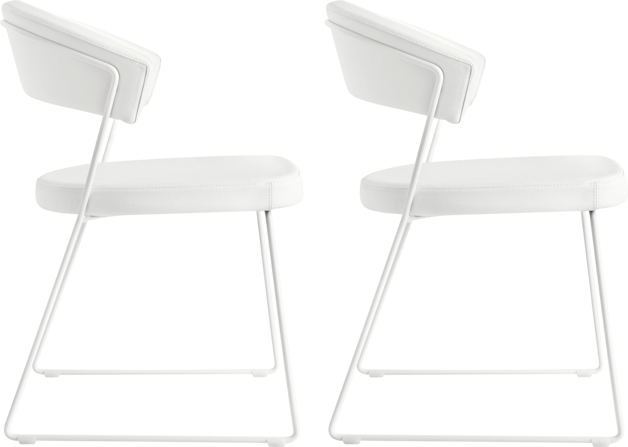 CB1022-LH«, kaufen 2 NaturLEDER®, York St., Stuhl Sitz gepolstertem (Set), auf Raten mit connubia ergonomischem »New