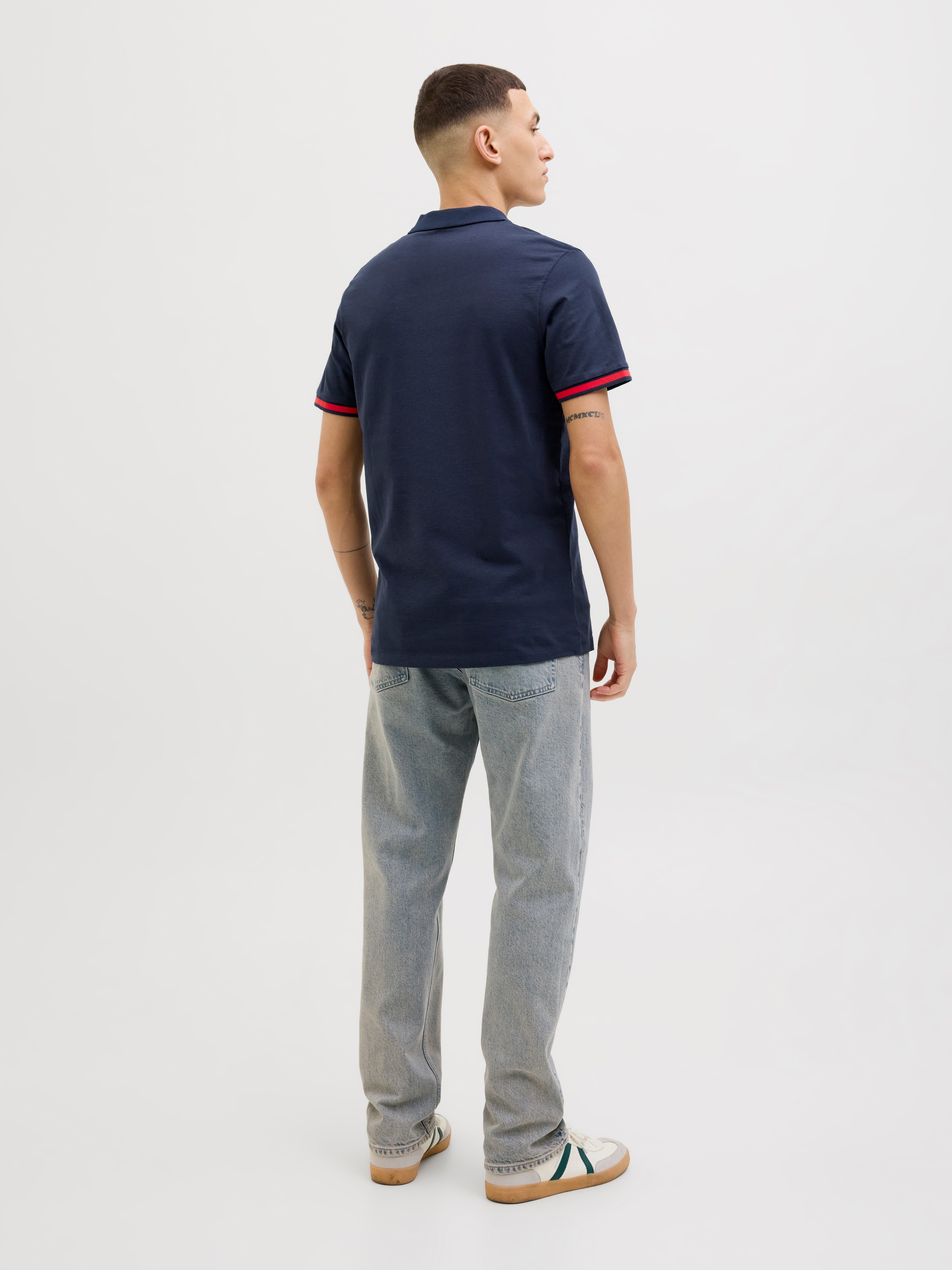 Jack & Jones Poloshirt »JJEJERSEY LOGO POLO SS SN«, mit Logo Stickerei