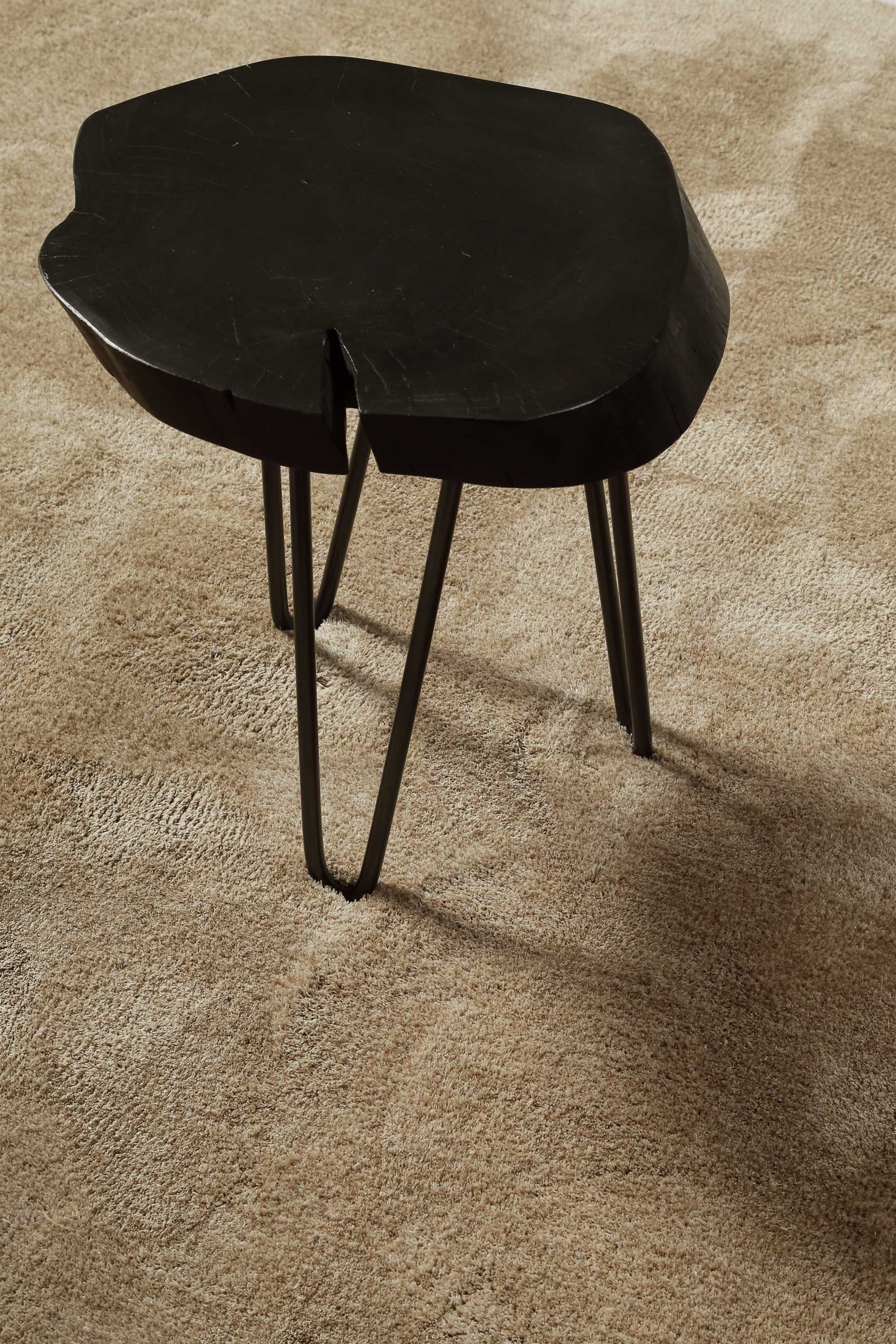 Homie Living Teppich »Sienna«, quadratisch, 20 mm Höhe, Hochflor, Microfaser, uni, weich & kuschelig, Wohnzimmer, Schlafzimmer