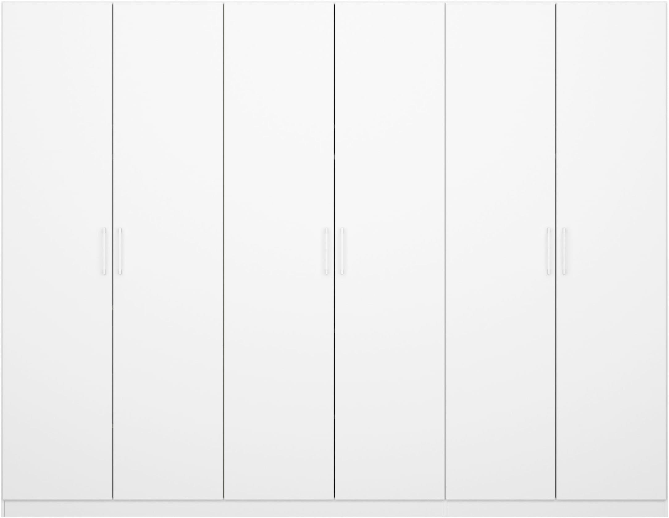 rauch Kleiderschrank »Schrank Mehrzweckschrank Garderobenschrank Schlafzimmer Möbel THOR« 3 verschiedene Ausstattungen BASIC/CLASSIC/PREMIUM (inkl. SOFT-CLOSE),  mit farblich passenden, modernen Metallgriffen MADE IN GERMANY