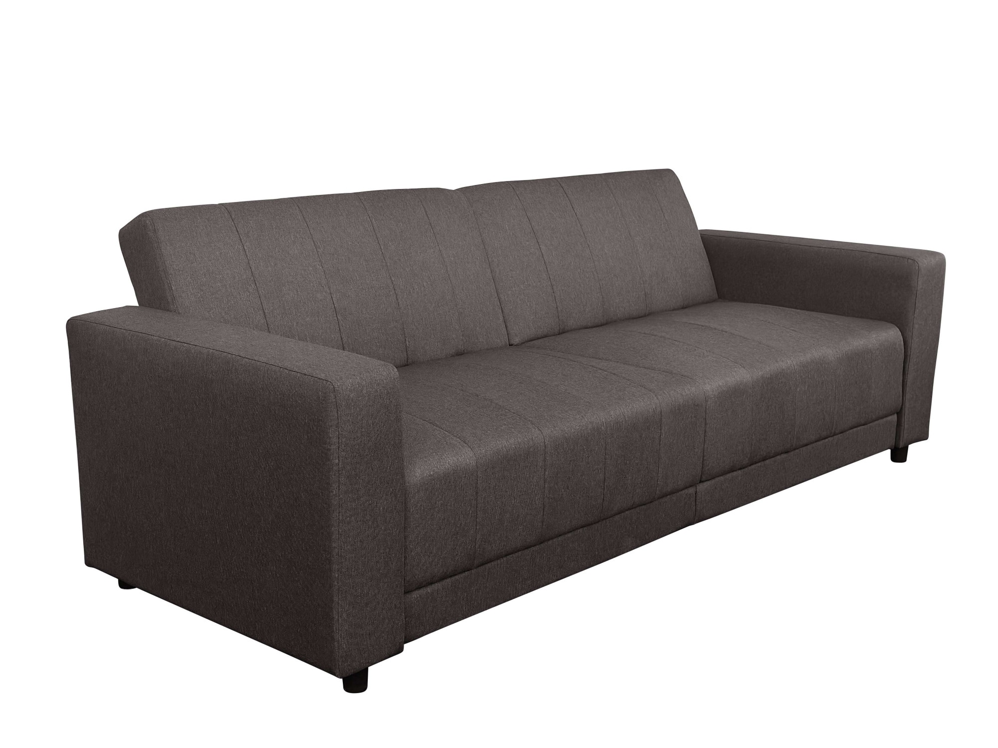 Dorel Home 3-Sitzer »Allie II Schlafsofa 225 cm«, Bett-Funktion (108/190cm), Rückenlehne 2-teilig, mit Steppung