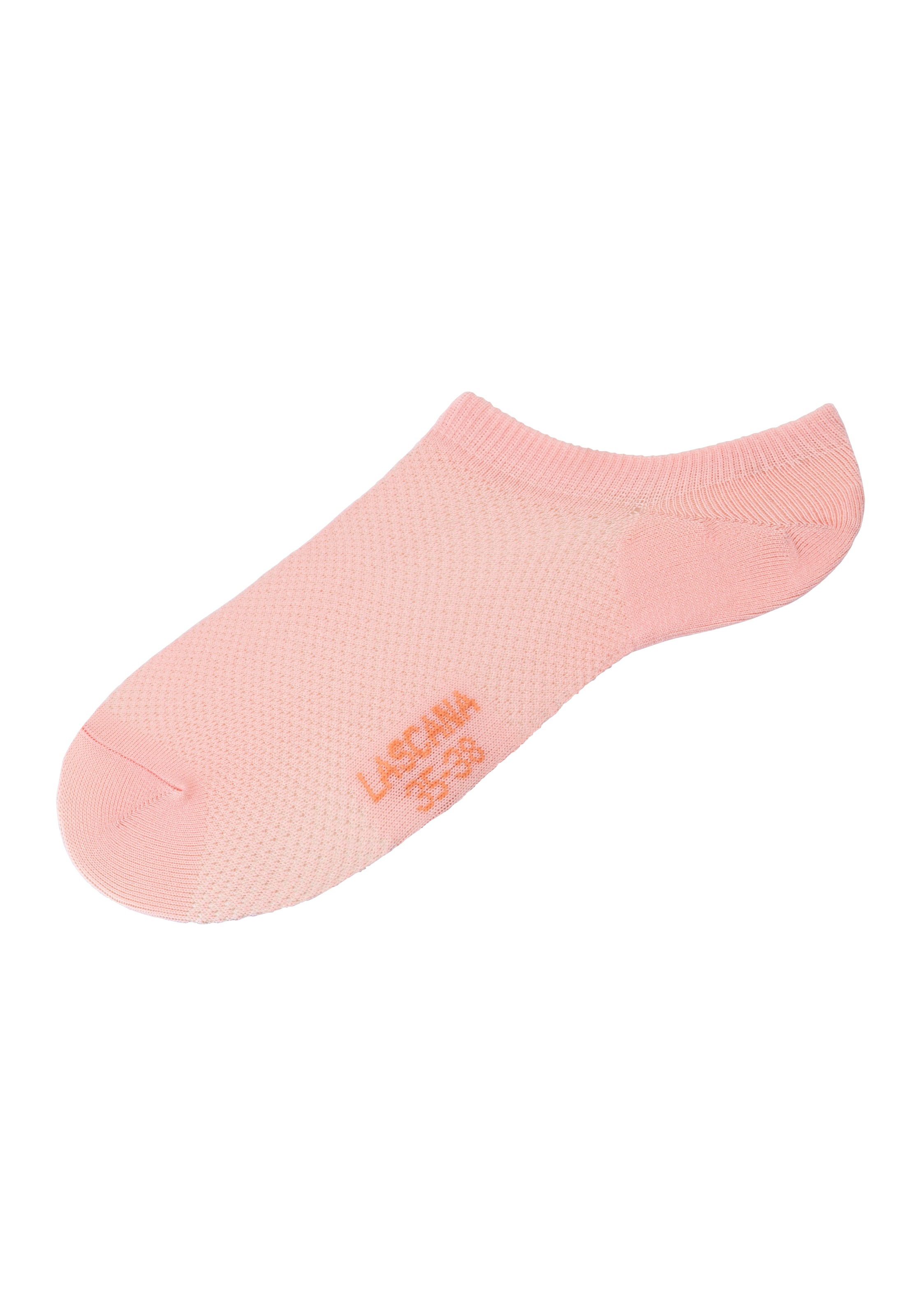 LASCANA ACTIVE Sneakersocken, (Packung, 7 Paar), mit Pikeestruktur und Silicon