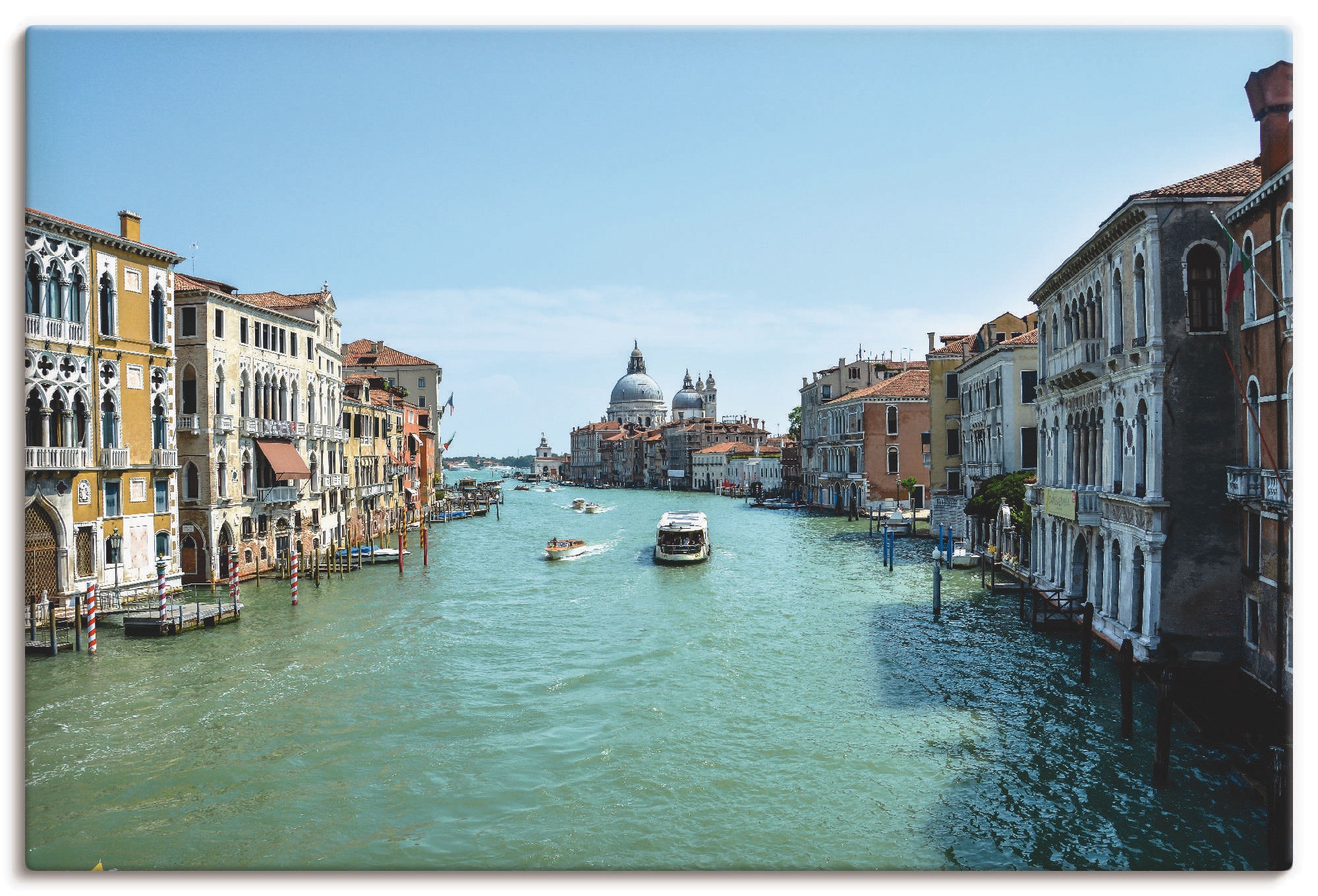 Artland Wandbild »Canale als Alubild, Italien, Wandaufkleber auf Venedig Poster Rechnung St.), bestellen bei Leinwandbild, Sonnenschein«, Grande in oder versch. Größen (1