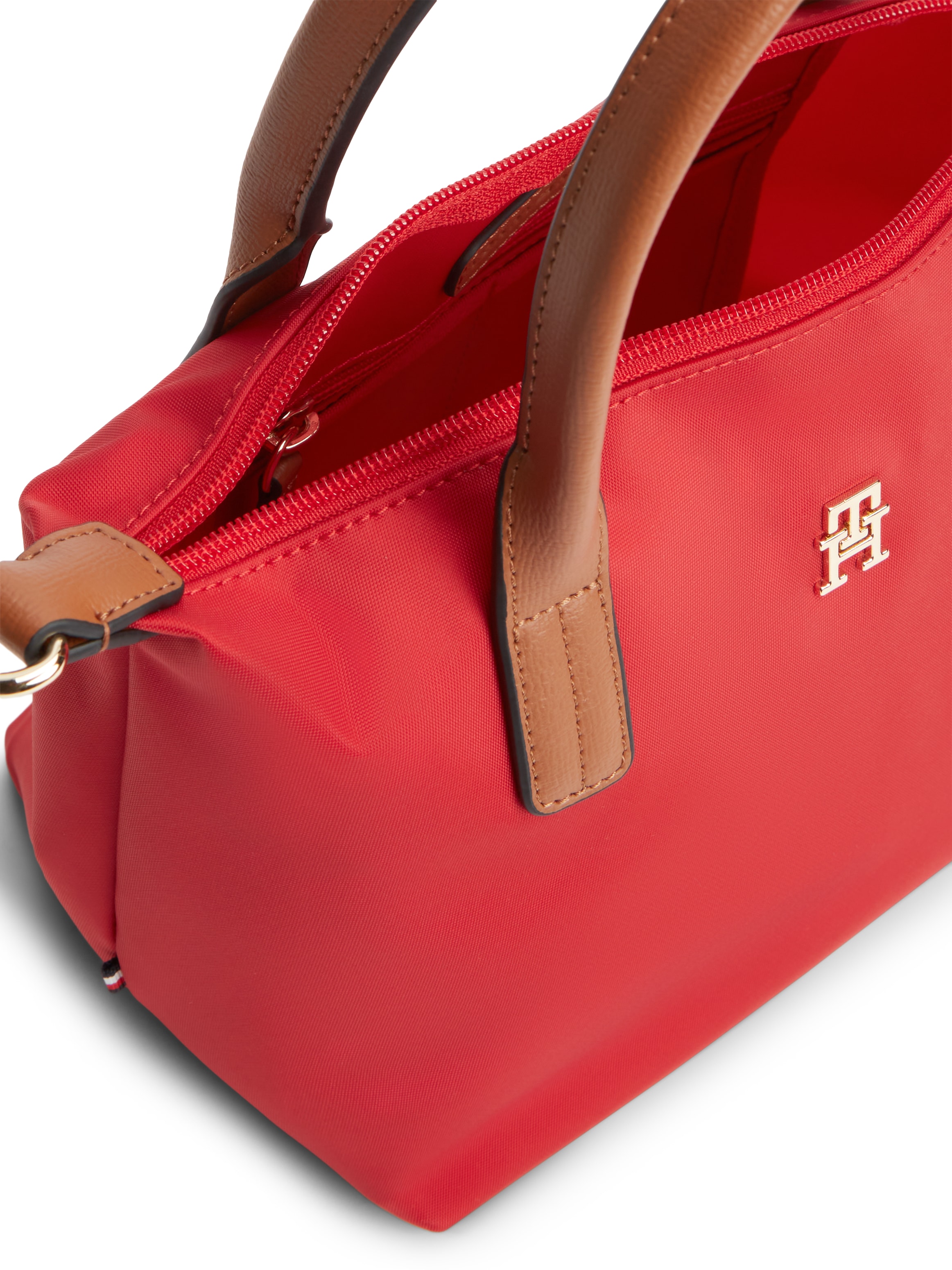 Tommy Hilfiger Tragetasche »POPETTE MINI TOTE« Damen Umhängetasche, Minibag mit abnehmbarem Umhängeriemen