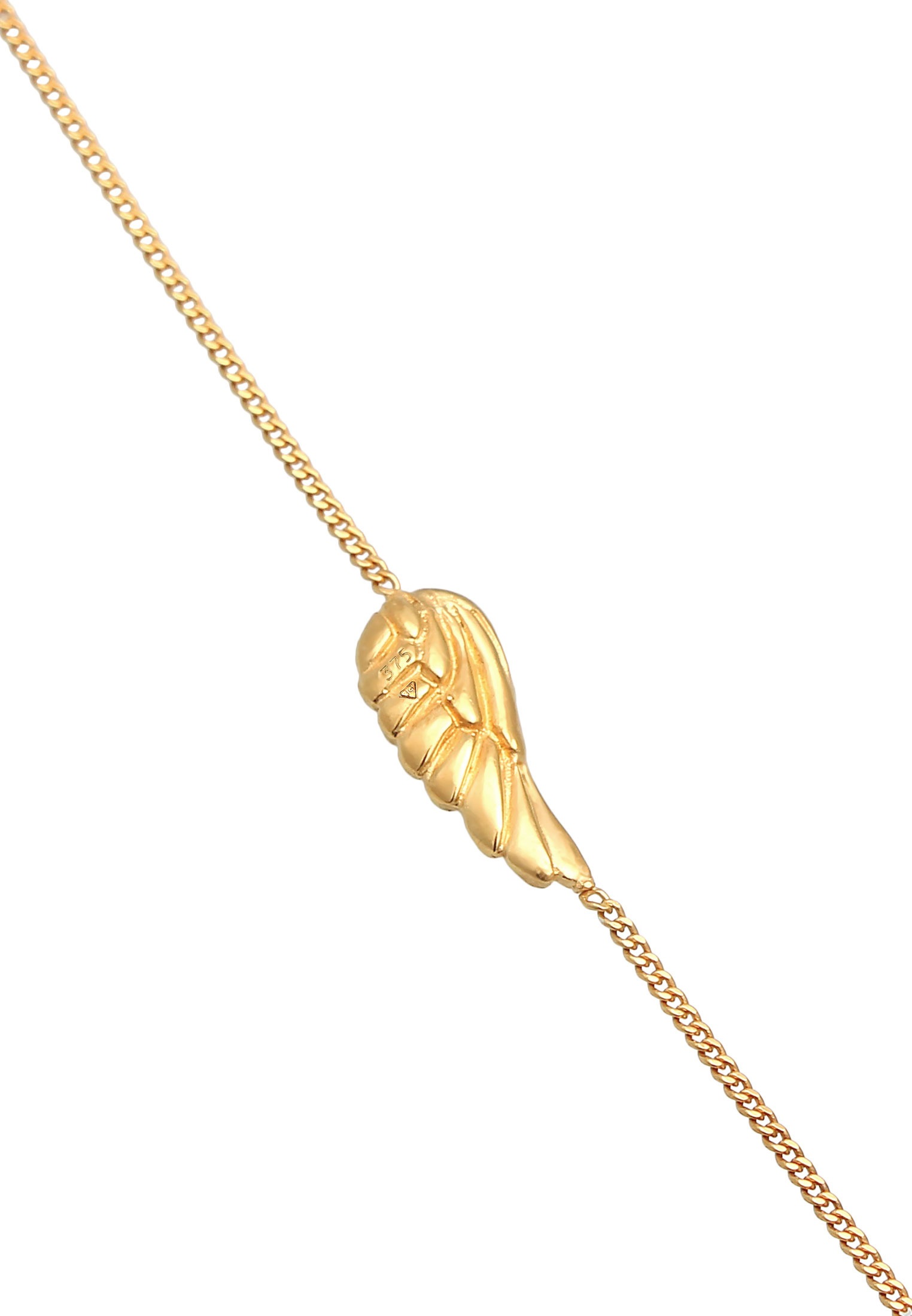 Elli Premium Armkette »Armband Flügel Engel Schutz 375 Gelbgold«