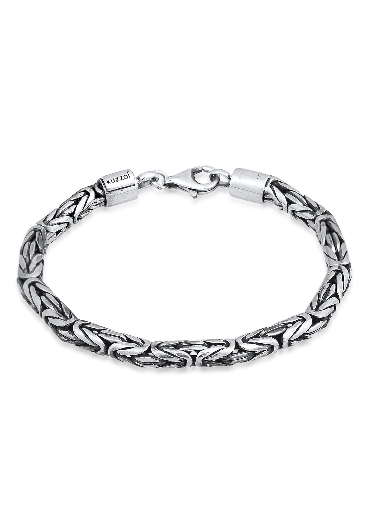 Kuzzoi Armkette »Armband Herren Königskette Rund 925 Silber«