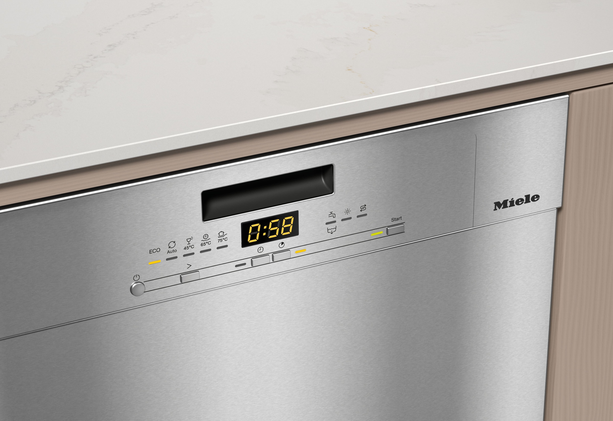 Miele Unterbaugeschirrspüler »G 5611 SCU Active Edelstahl CleanSteel«, 14 Maßgedecke