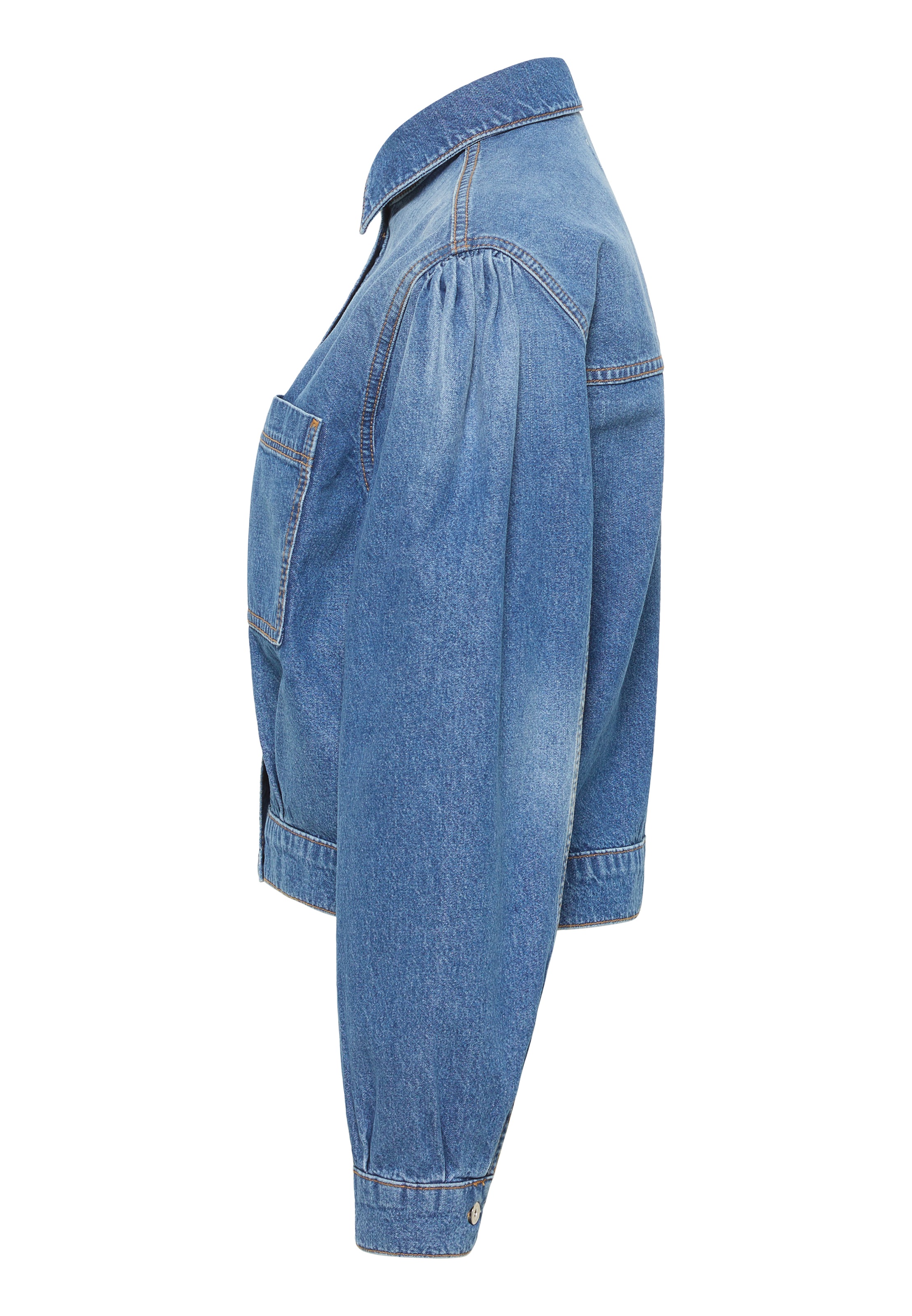 MUSTANG Jeansjacke »Style Marietta Cropped«, mit Kentkragen