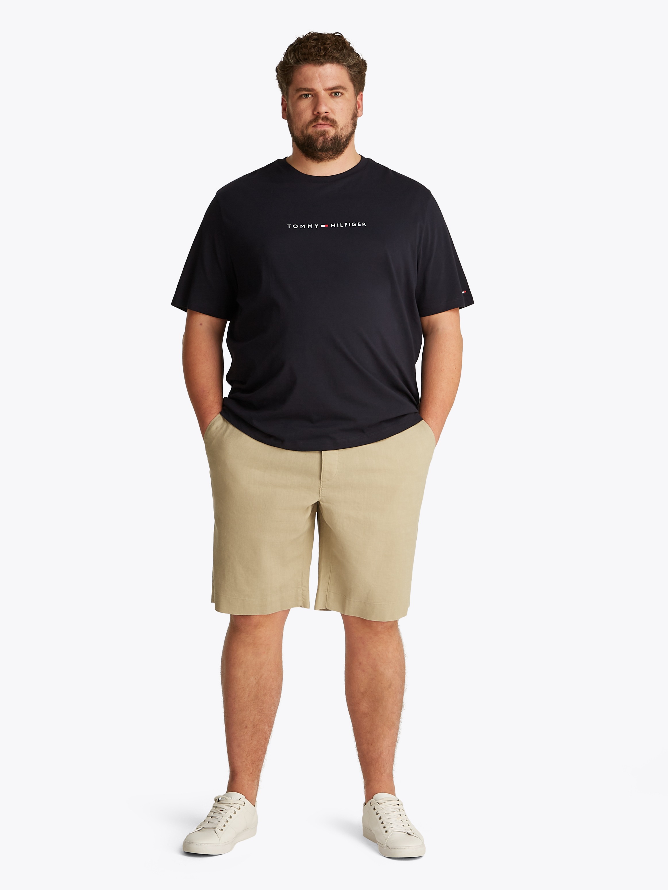Tommy Hilfiger Big & Tall Shorts »BT-BROOKLYN PO LINEN SHORT-B«, Große Größen