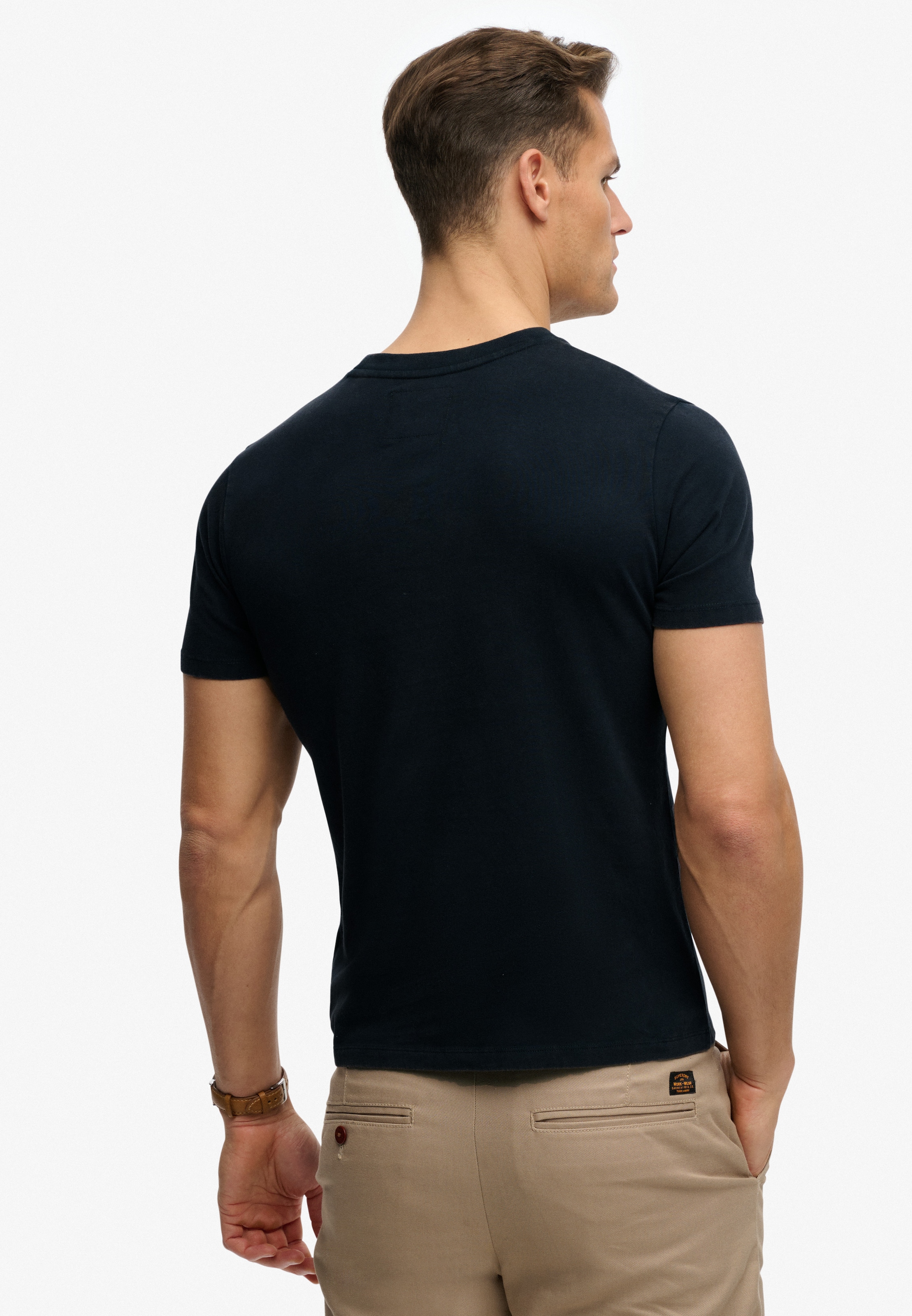 Superdry Rundhalsshirt »Industry Worker Relaxed Tee« aus Baumwolle und Single Jersey, Regular Fit, mit Druck, Kurzarm