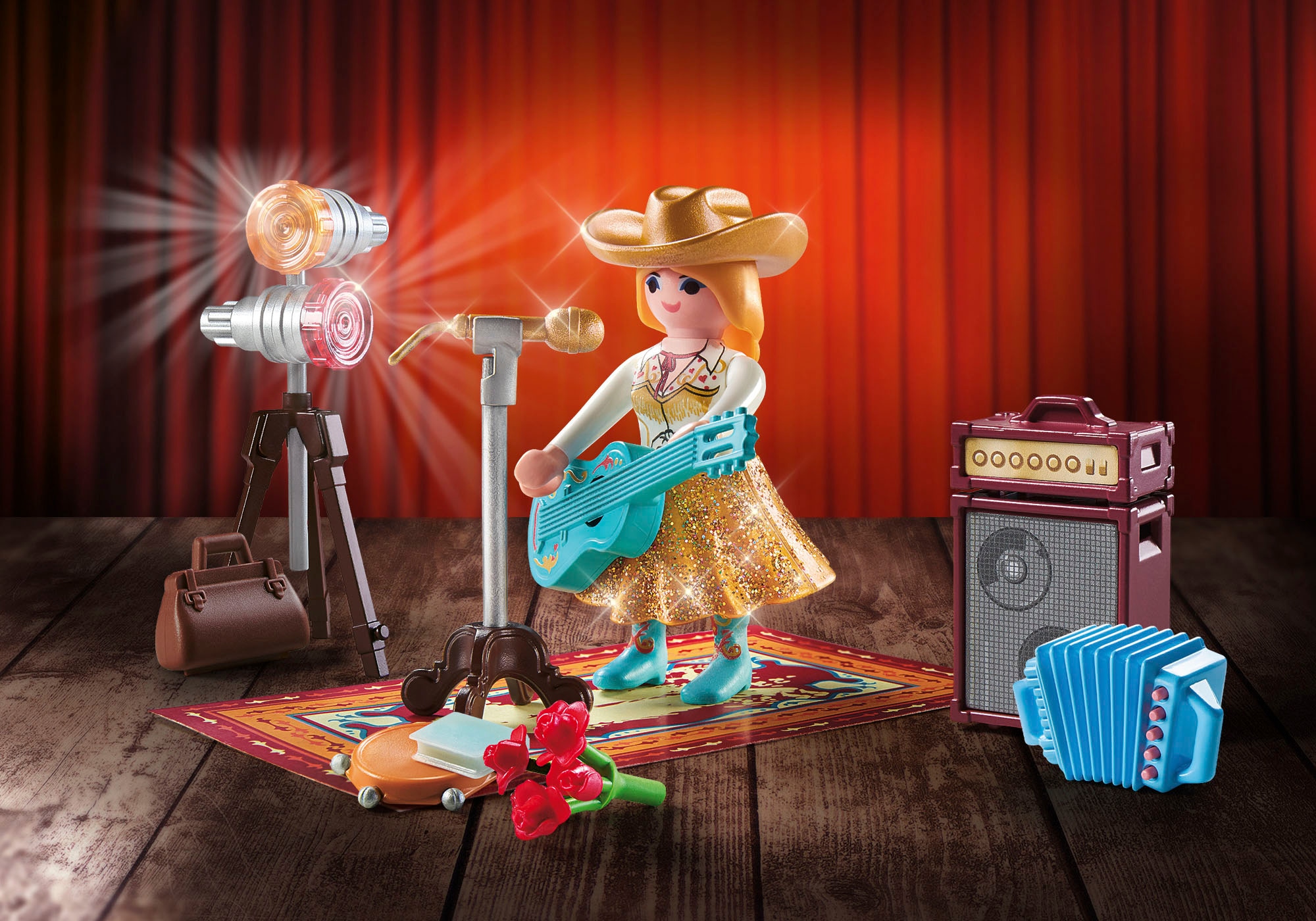 Playmobil® Konstruktions-Spielset »Country Sängerin (71184), Family Fun«, (38 St.), Made in Europe