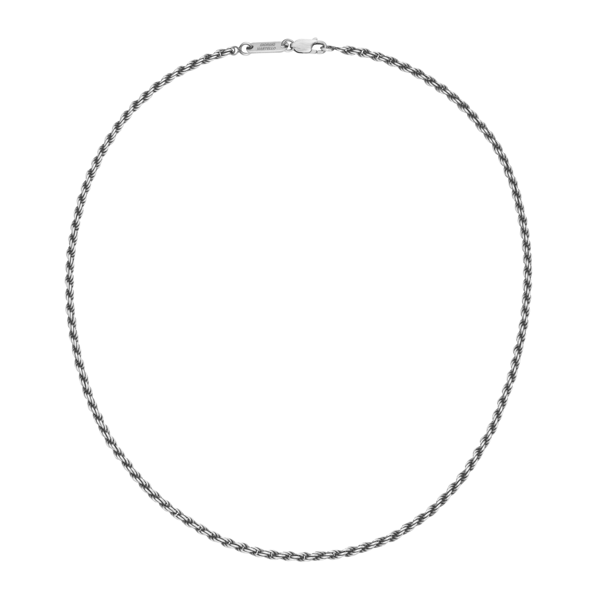 GIORGIO MARTELLO MILANO Silberkette »Kette Kordelkette, massiv, Silber 925«