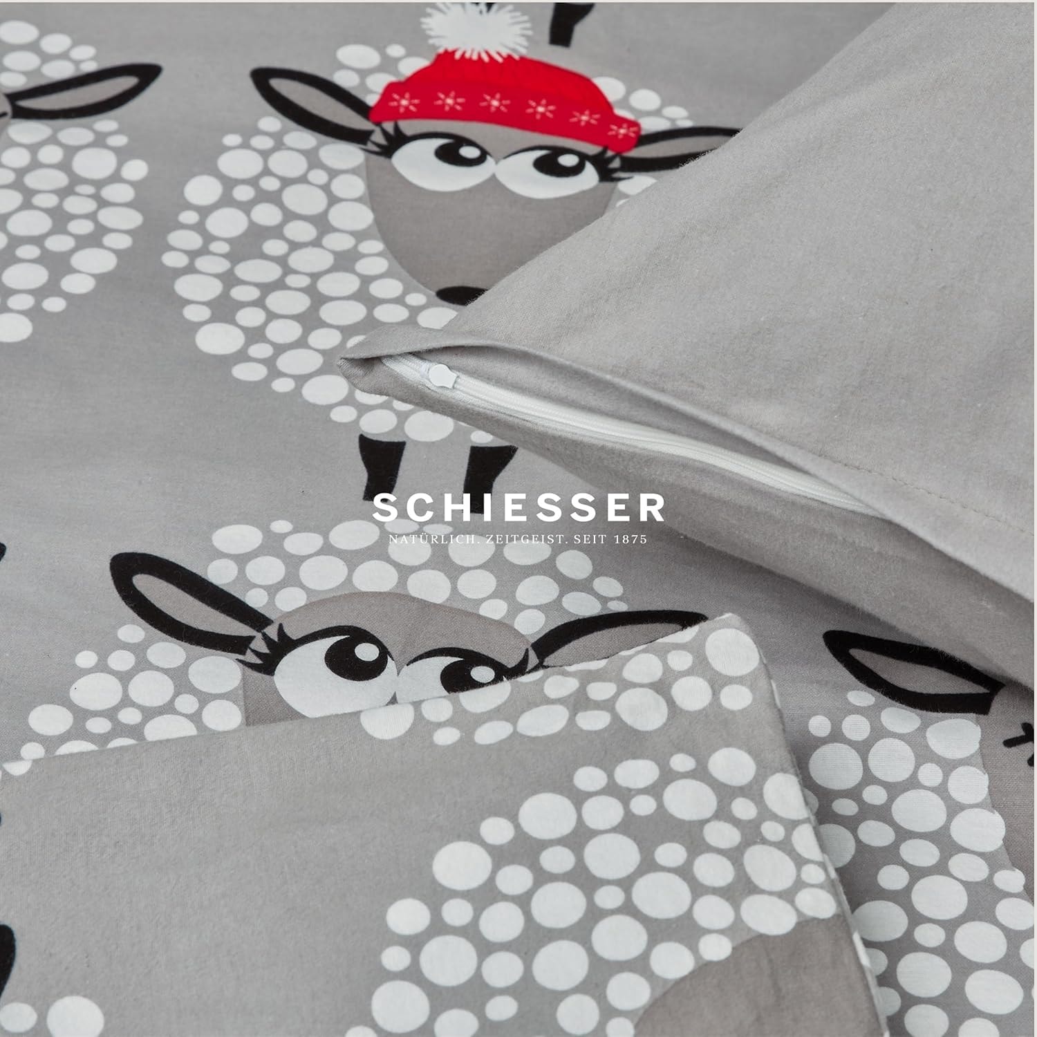 Schiesser Bettwäsche »Sippa aus weicher Baumwolle lädt zum Schäfchenzählen ein« 2 Stk. Made in Green