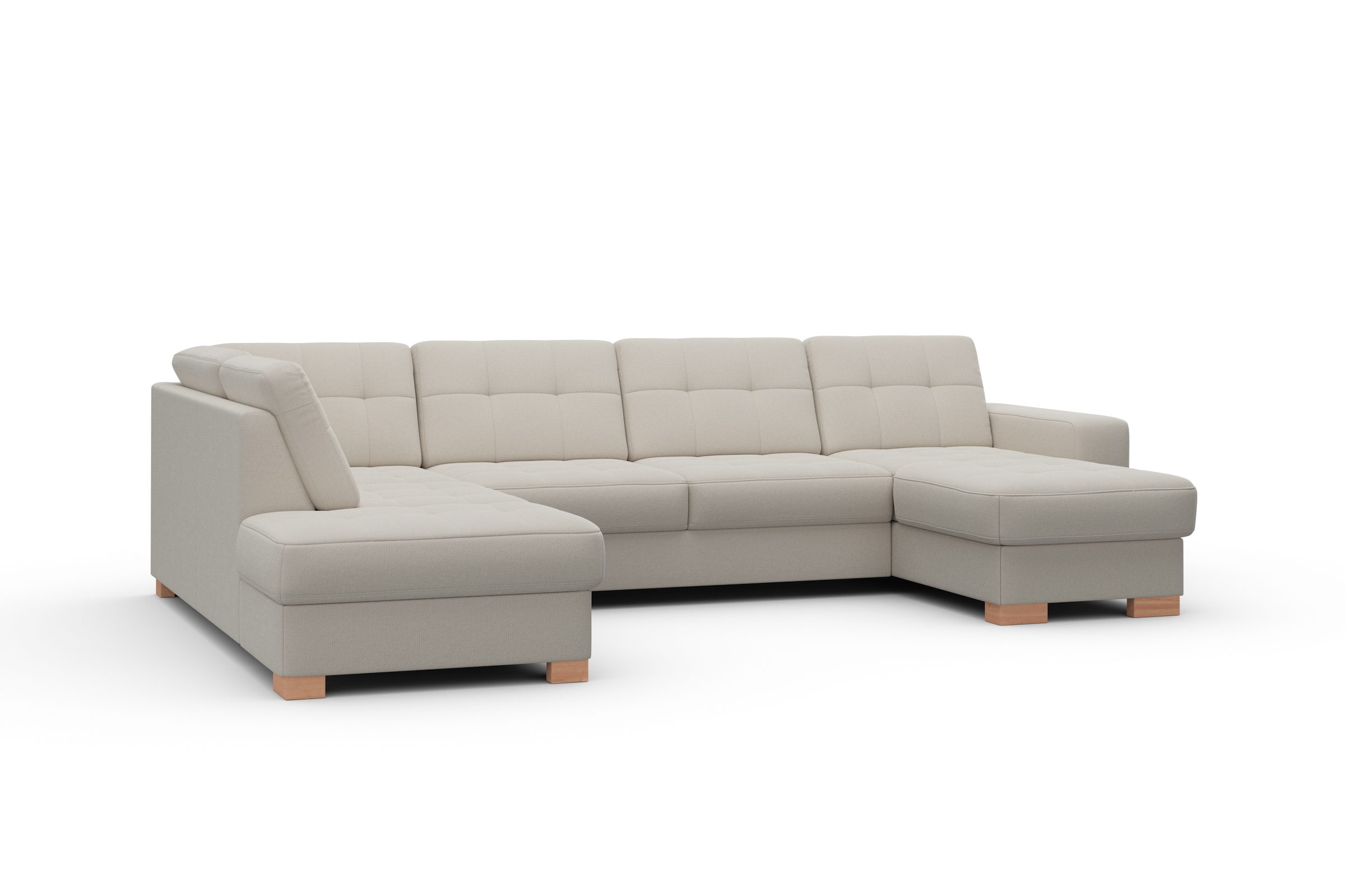 sit&more Wohnlandschaft »Quincy U-Form«, wahlweise mit Bettfunktion und Bettkasten