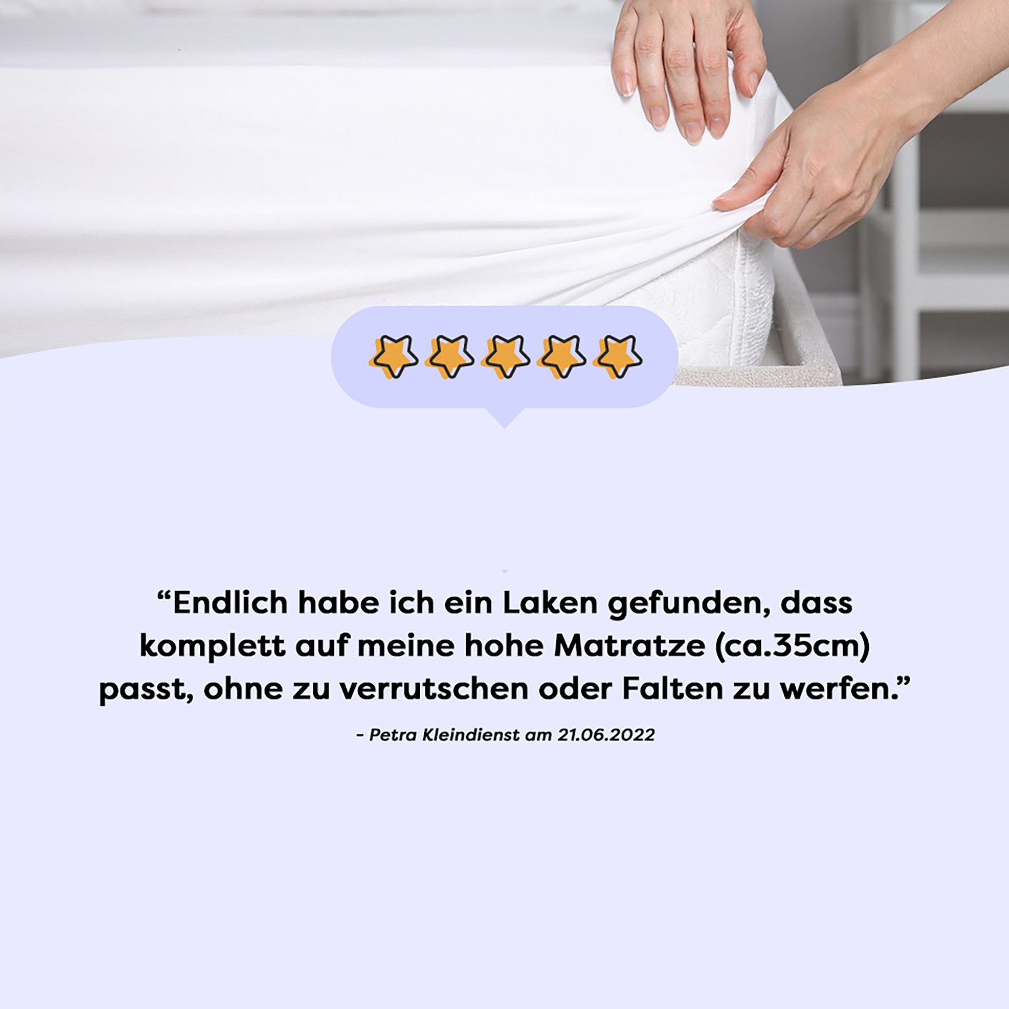 Wolkenfeld Spannbettlaken »Boxspringbett Bettlaken - Spannbetttuch für Matratzen bis 40cm« Elastisch & Rutschfest: 90x200, 140x200, 160x200, 180x200 & Übergrößen