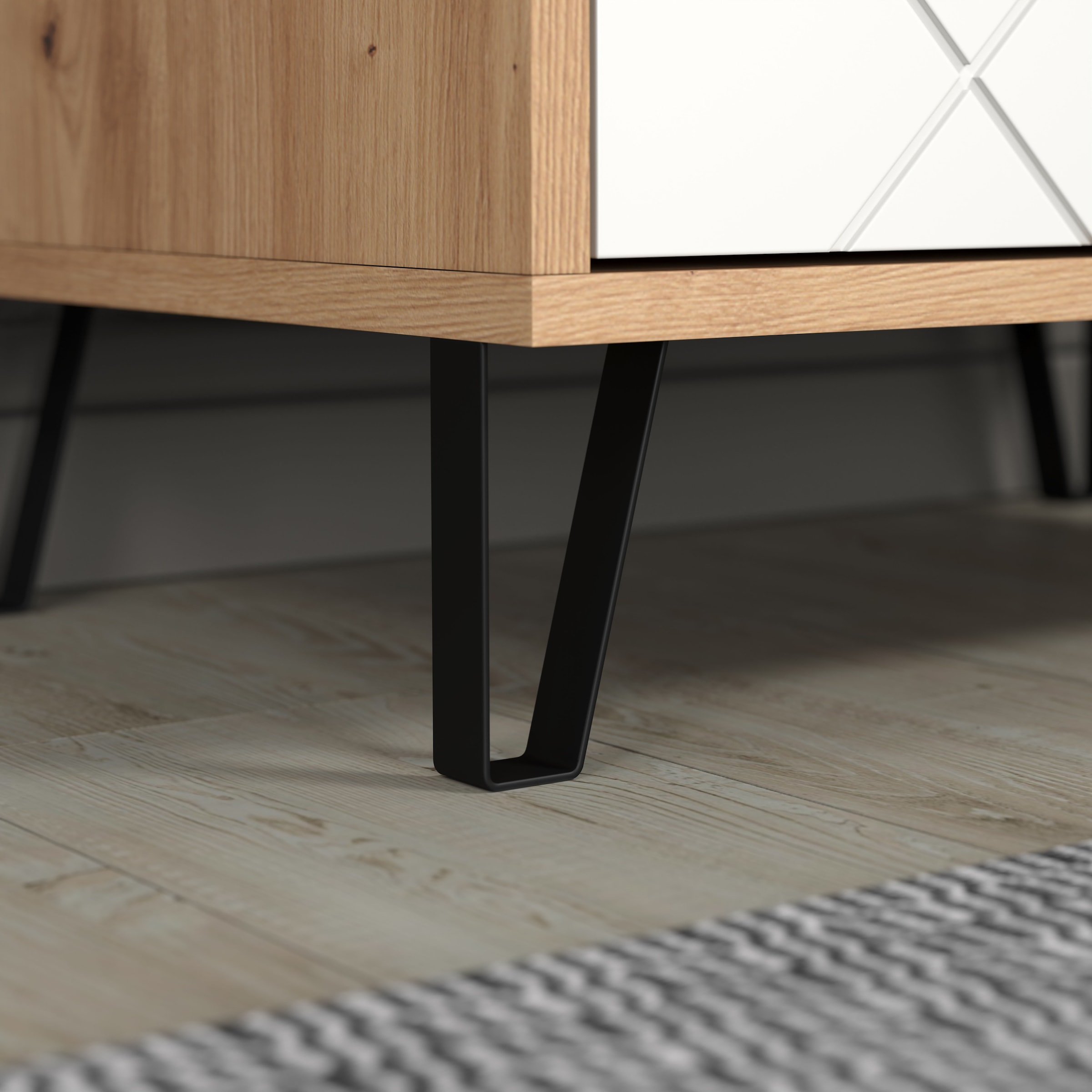 Places of Style Garderobenschrank »Tarragona«, (1 St.), Flurschrank mit ausziehbarer Kleiderstange - (B/T/H) 63/40/194 cm