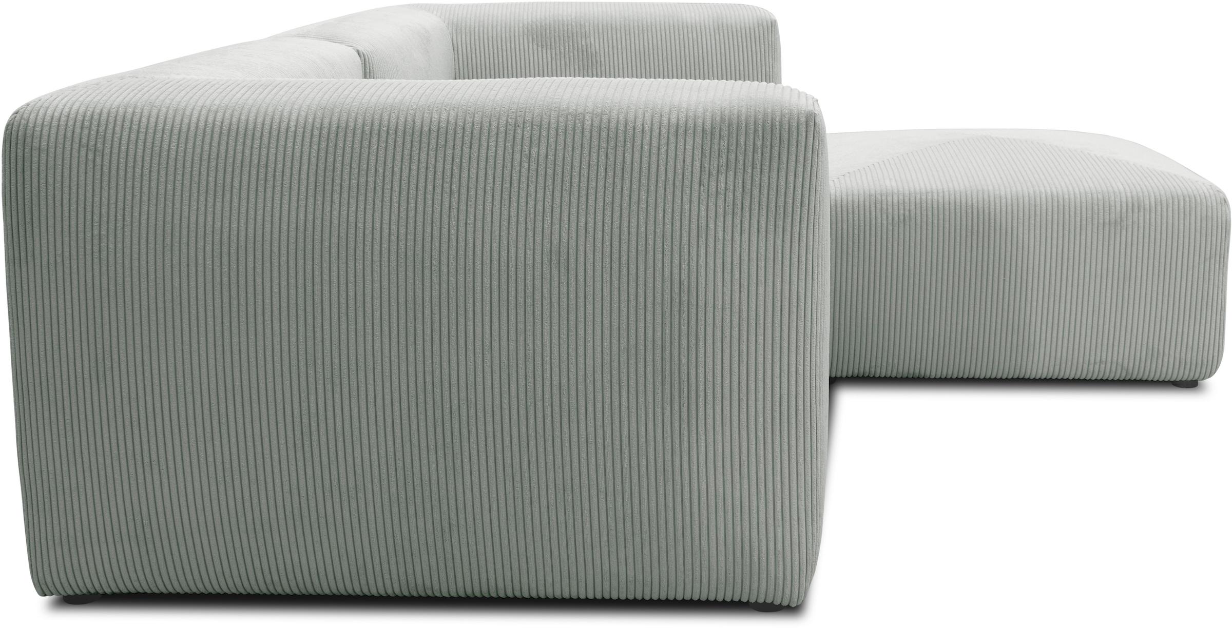 RAUM.ID Ecksofa »Gerrid L-Form«, Cord, Modulsofa, bestehend aus 2 Eckelementen + 1 Hocker