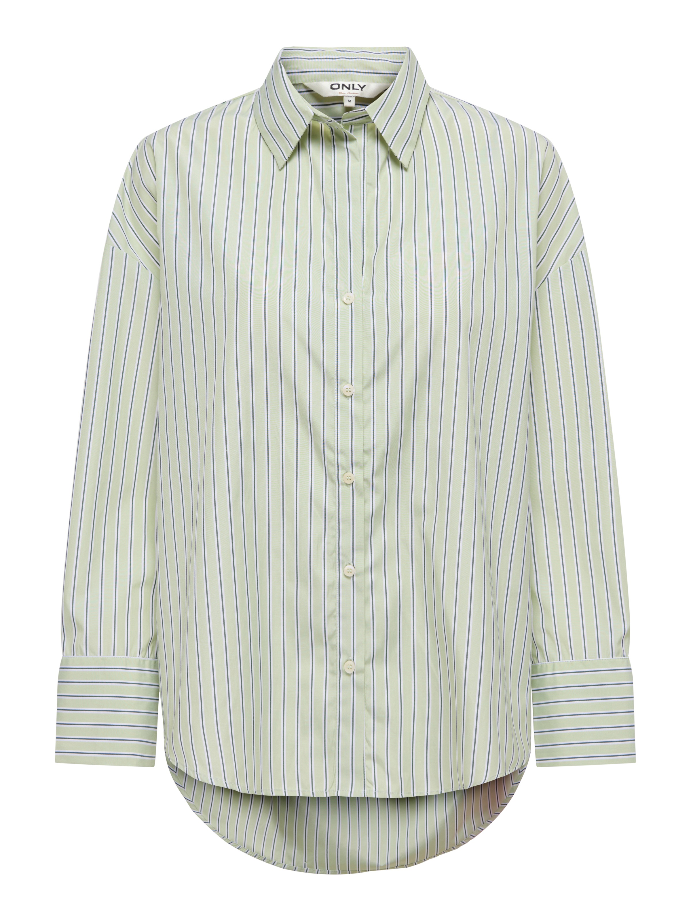 ONLY Hemdbluse »ONLOREGON ALVA LS REG SHIRT NOOS WVN« Materialmix, regular fit