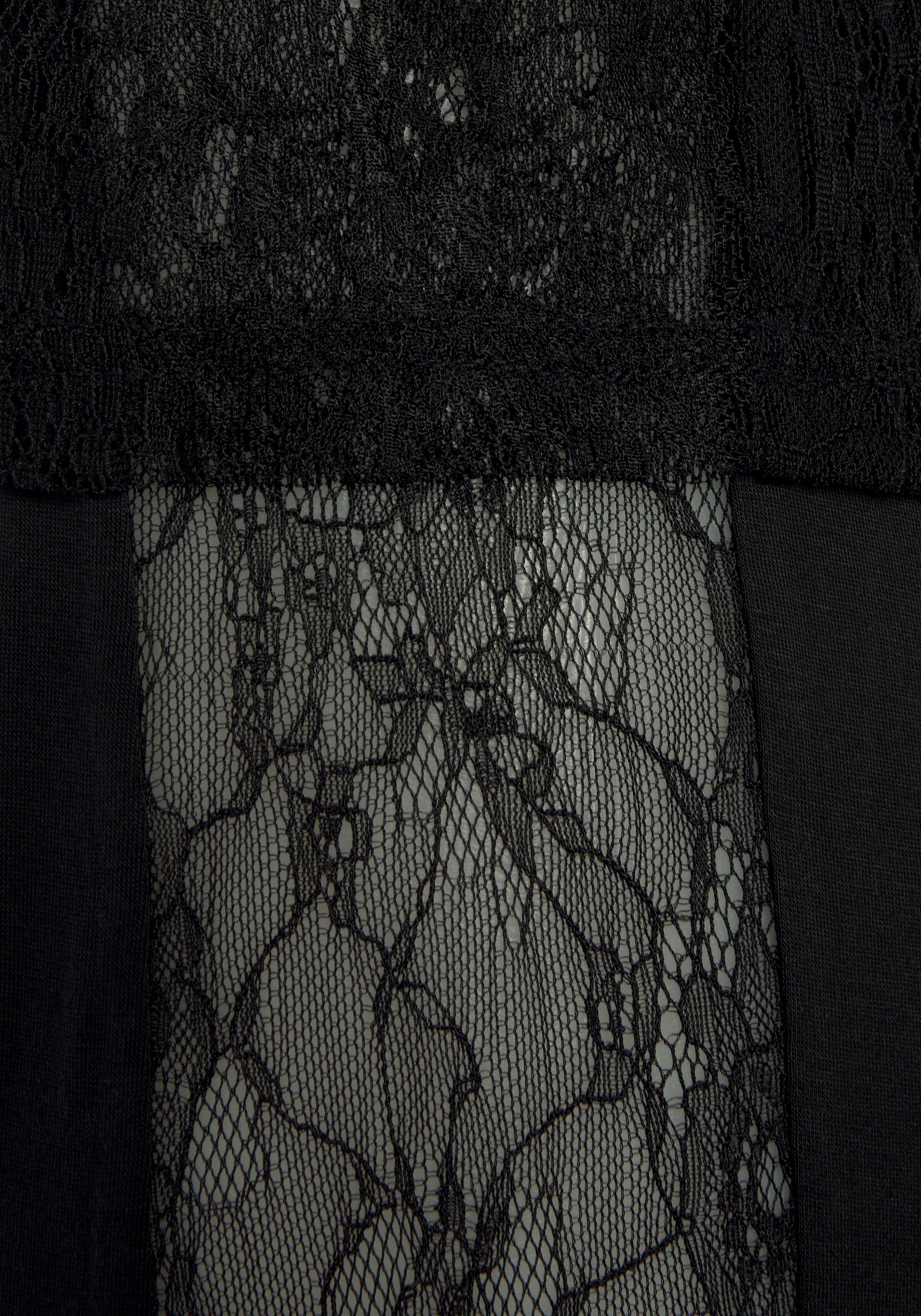 Vivance Dreams Pyjama Set, 2-teilig, 2 tlg. transparente elastische Spitze