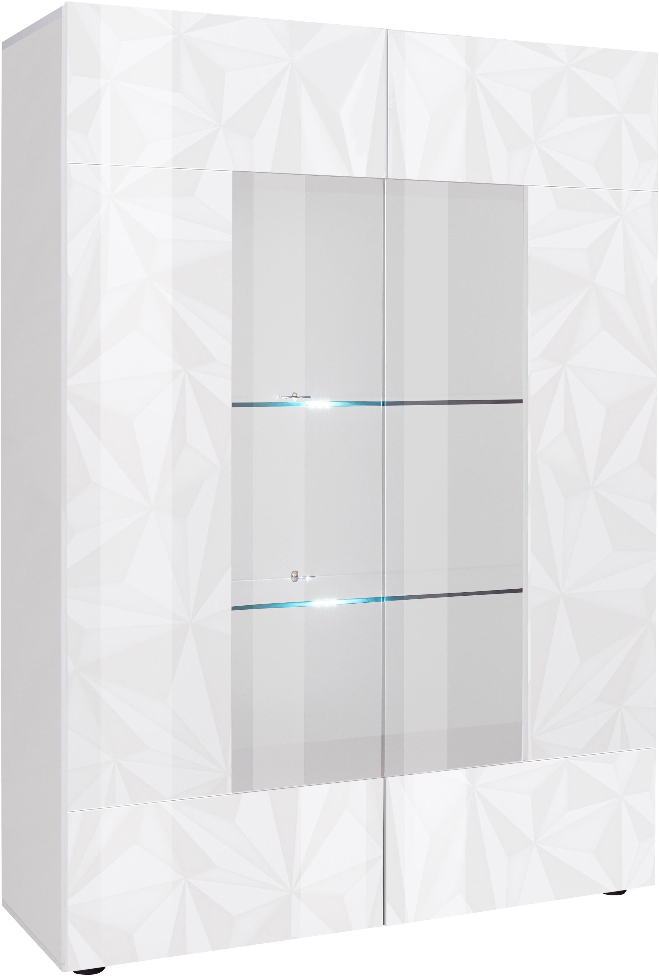 INOSIGN Vitrine »Prisma«, Stauraumvitrine, Höhe 166 cm