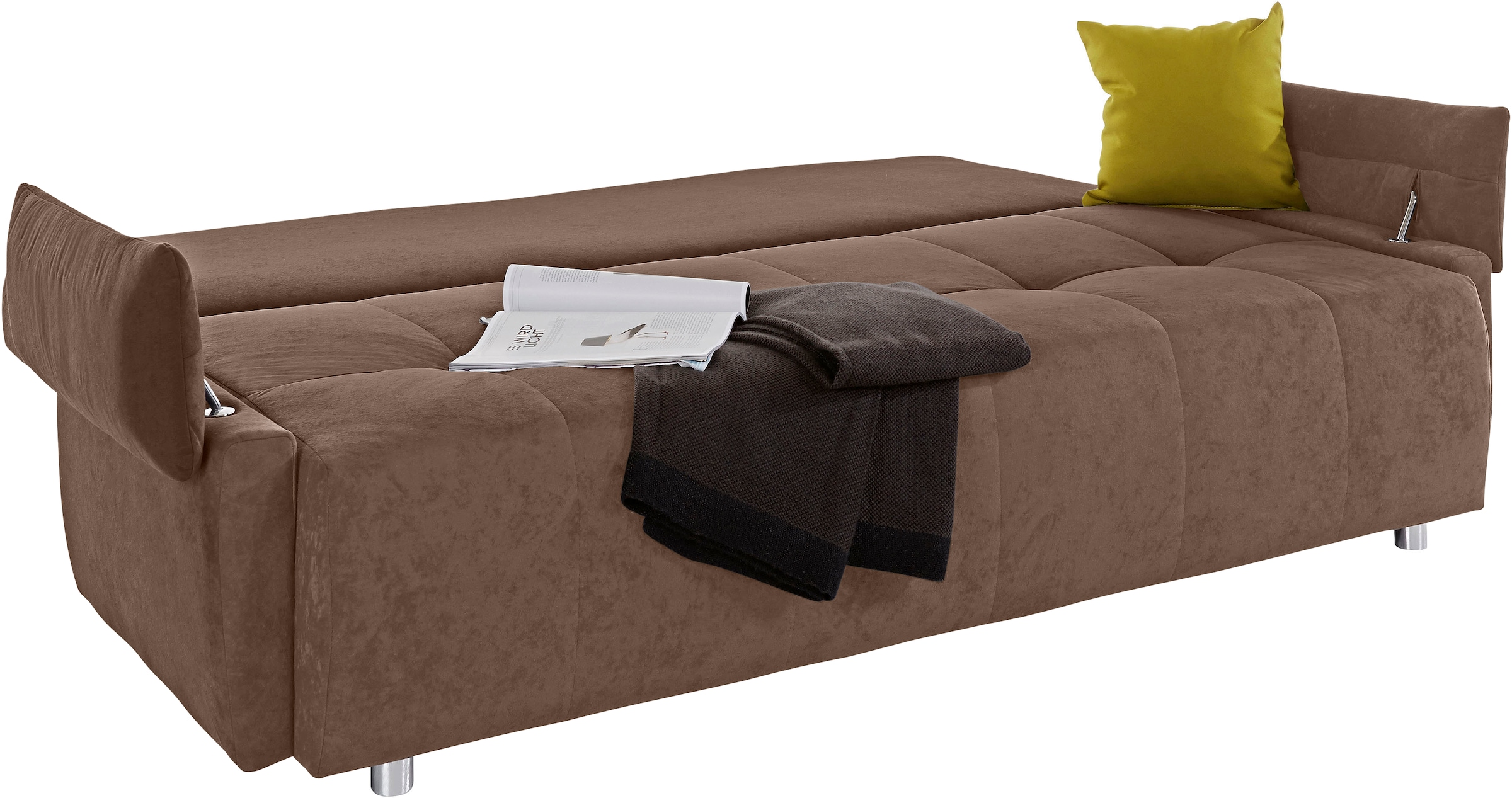 COLLECTION AB Schlafsofa »Funtastic«, mit Federkern, Bettfunktion, inklusive 2 Rücken- und 1 Zierkissen