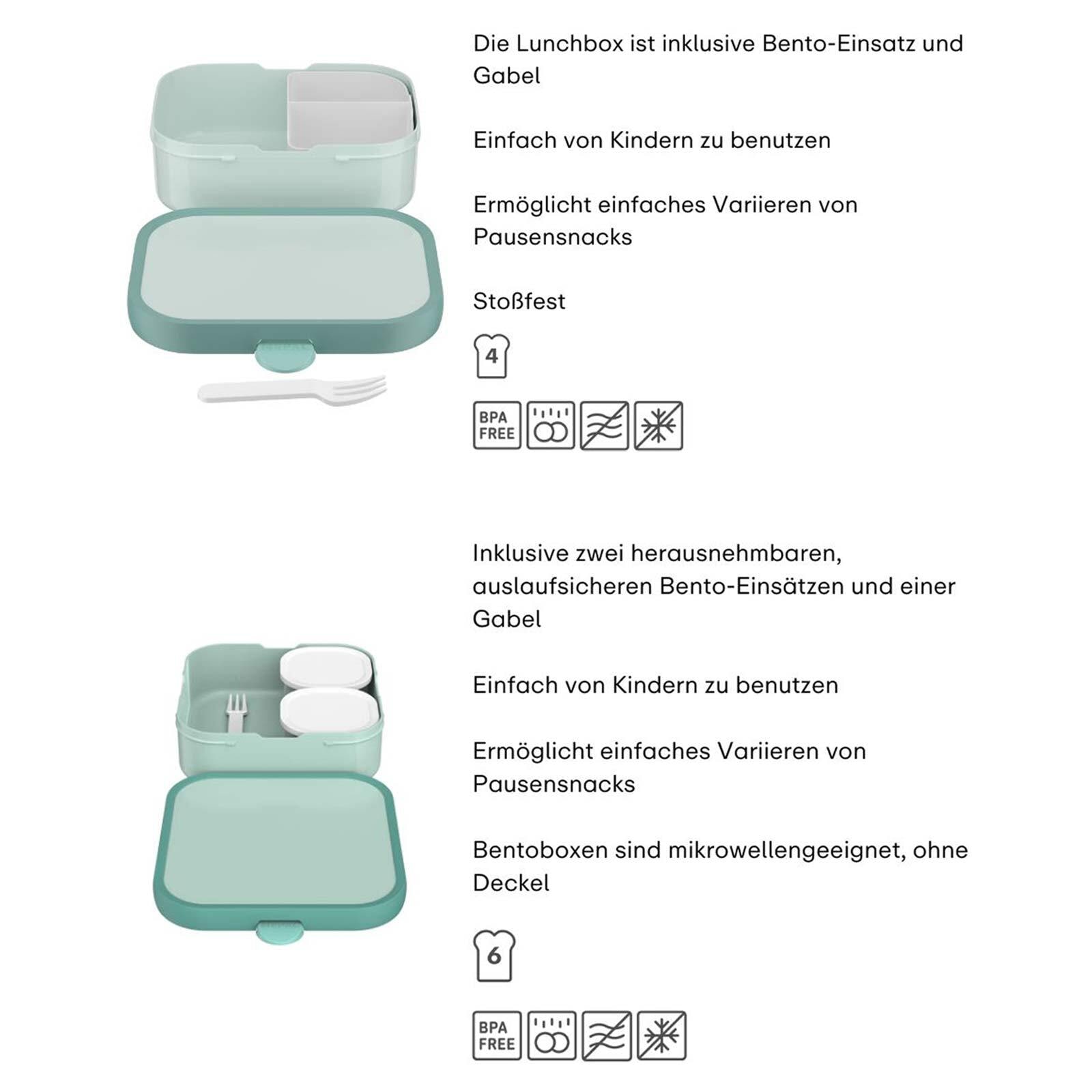 Mepal Lunchbox »Brotdosen-Set Campus (2025) 2er Set« Spülmaschinenfest