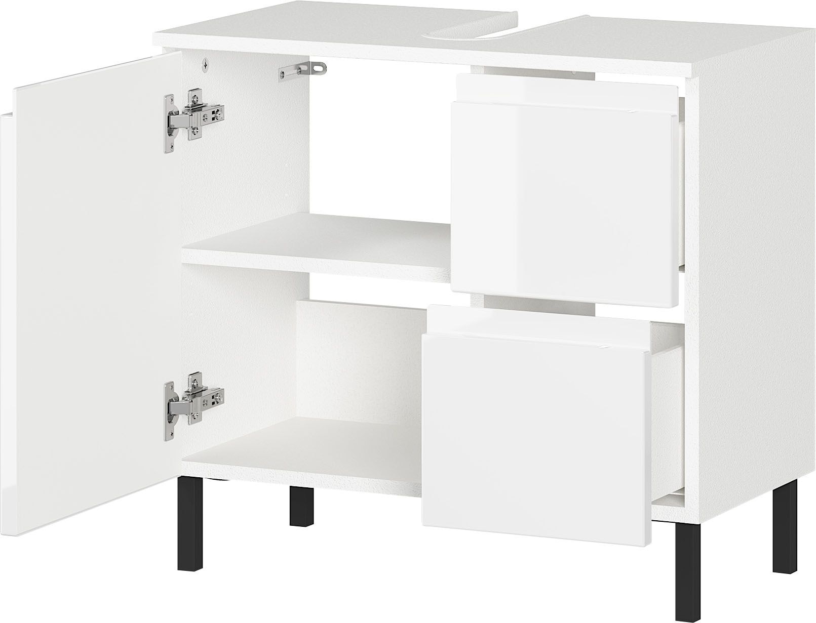 GERMANIA Waschbeckenunterschrank »Scantic« 1 Stk. tlg. mit Siphonausschnitt