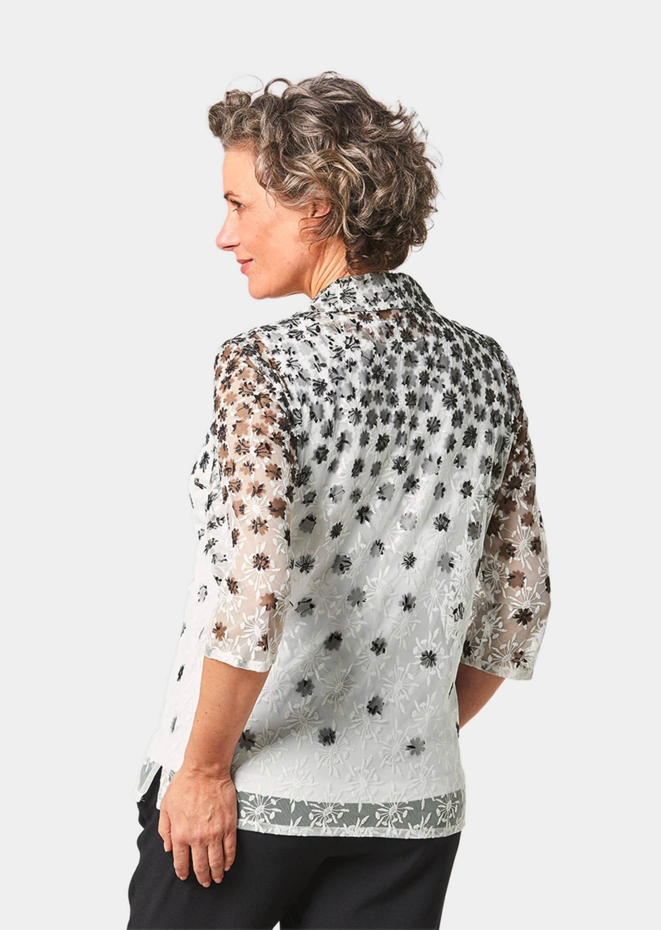 GOLDNER Klassische Bluse »Set (Spitzenbluse und Top) Attraktives Set aus Spitzenbluse und Jerseytop«