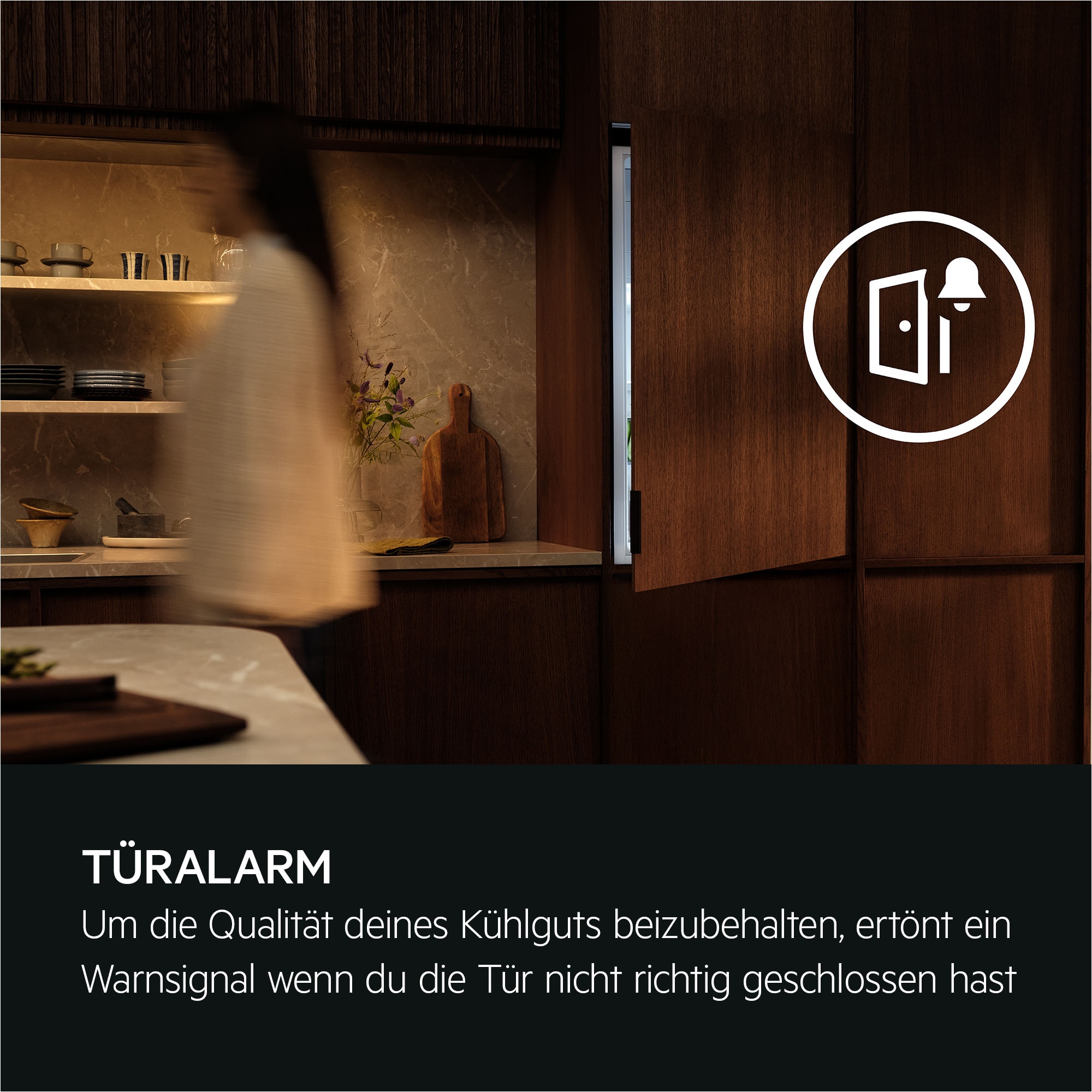 AEG Einbaukühlschrank Serie 5000 »TSK5O88WDF« 87,3 cm hoch 55,6 cm breit 137 L, variable Glasablagen bis zu 25 kg belastbar, Touch, Festtür