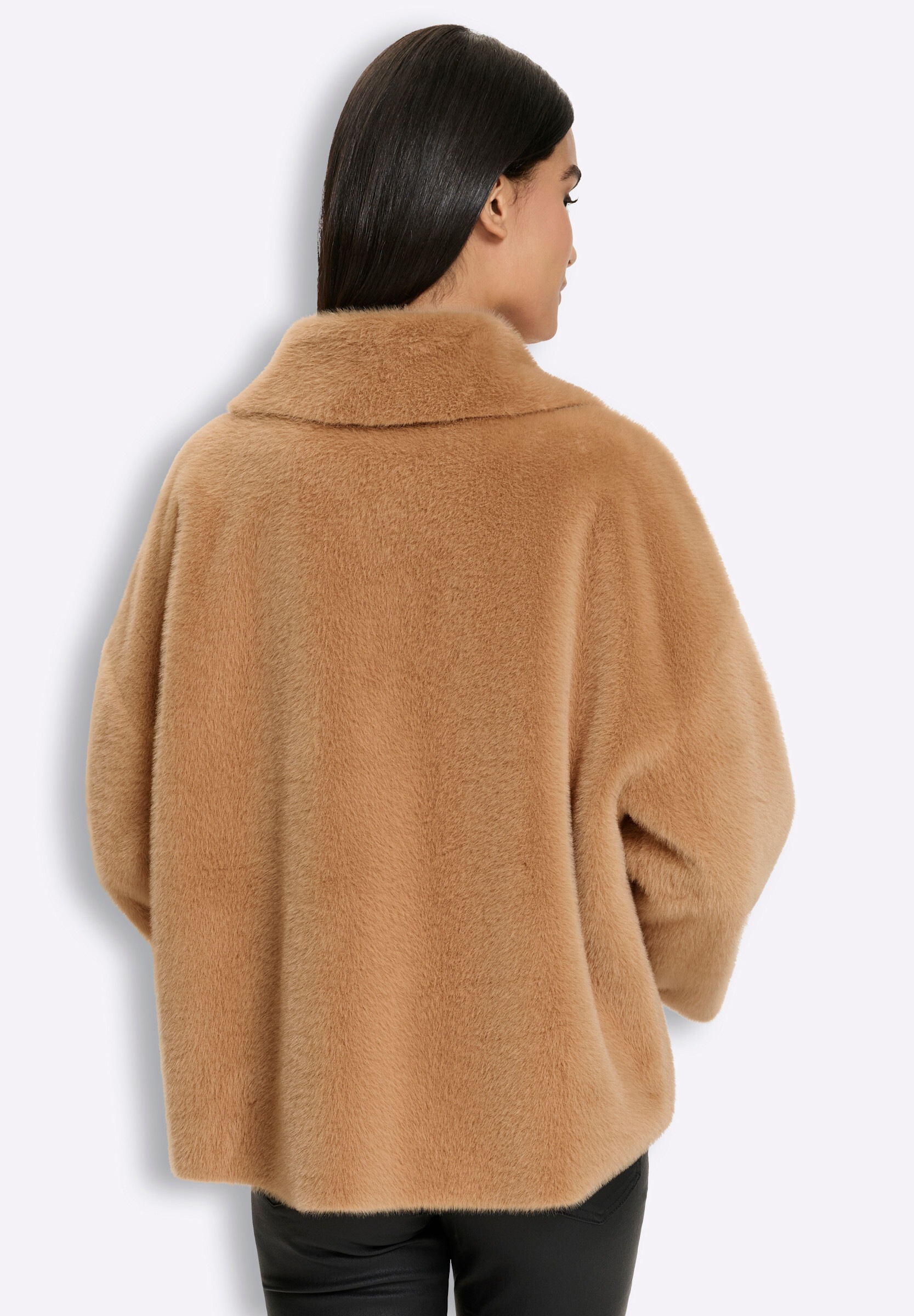 heine Kurzjacke »Fellimitat-Jacke Fellimitatjacke« ohne Kapuze
