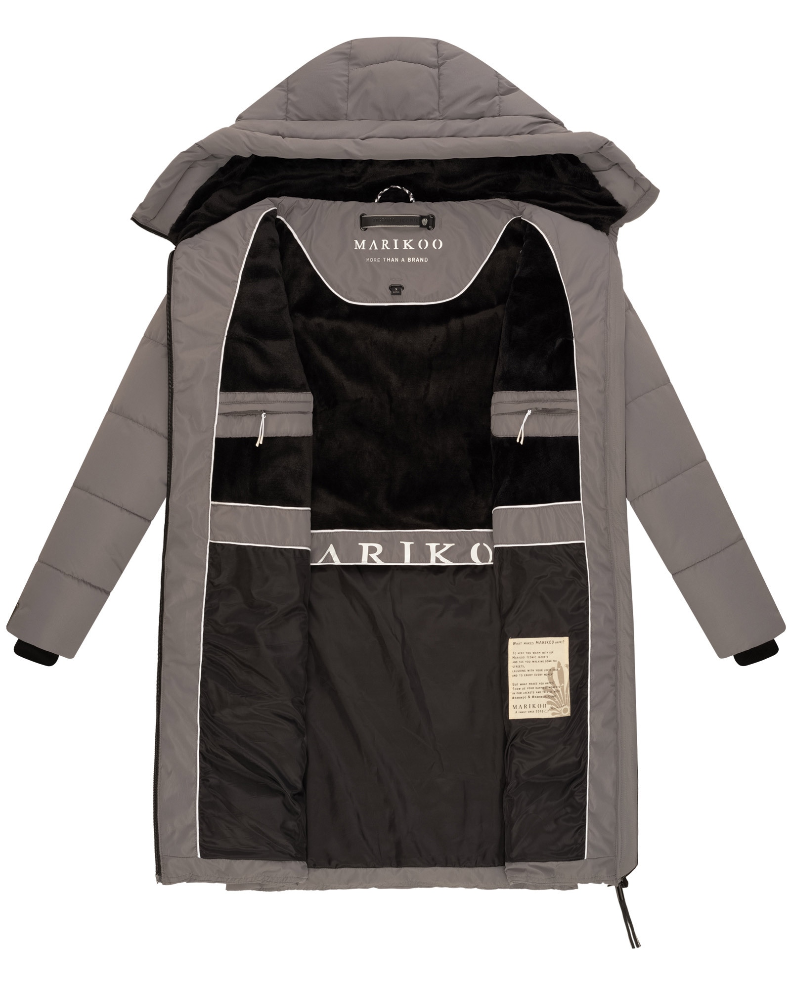 Marikoo Winterjacke »Marikoo Natsukoo Damen Winter Steppjacke lang B978«