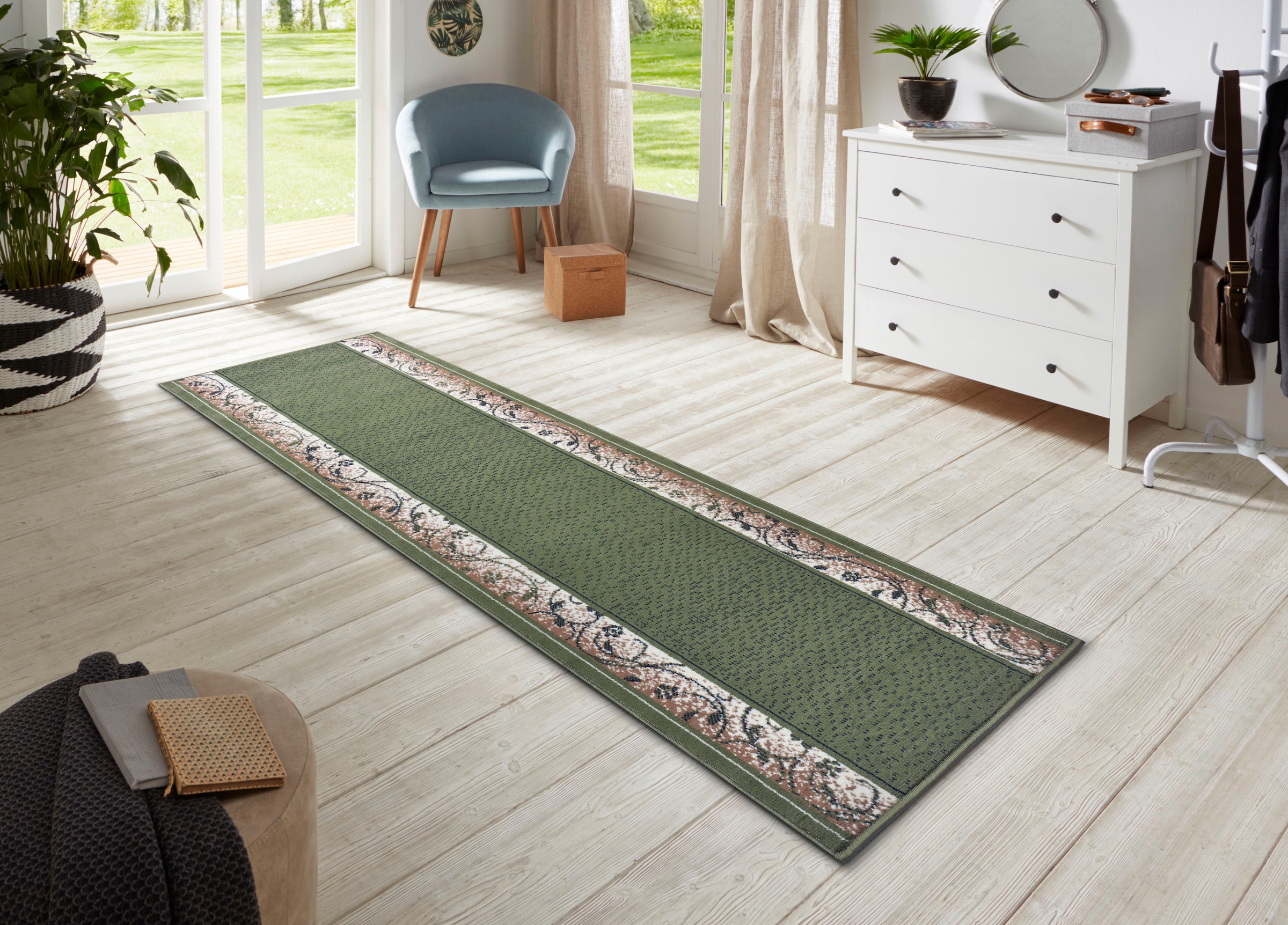 HANSE Home Läufer »Plant«, rechteckig, 9 mm Höhe, Teppichläufer, Kurzflor, Teppich, Retro, Vintage, Flur, Schlafzimmer