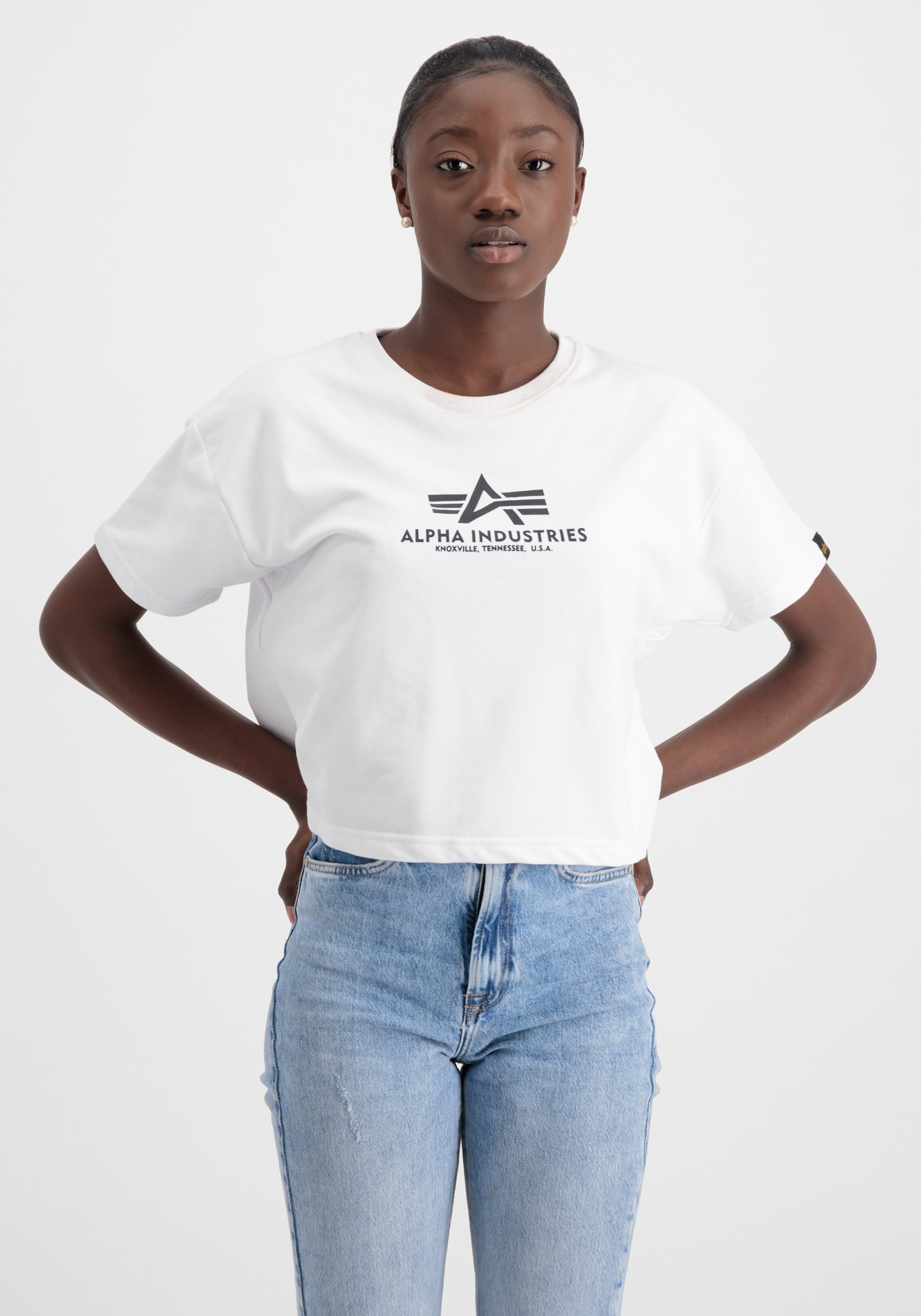 T-Shirt »ALPHA INDUSTRIES Women - T-Shirts Basic Boxy T Wmn«