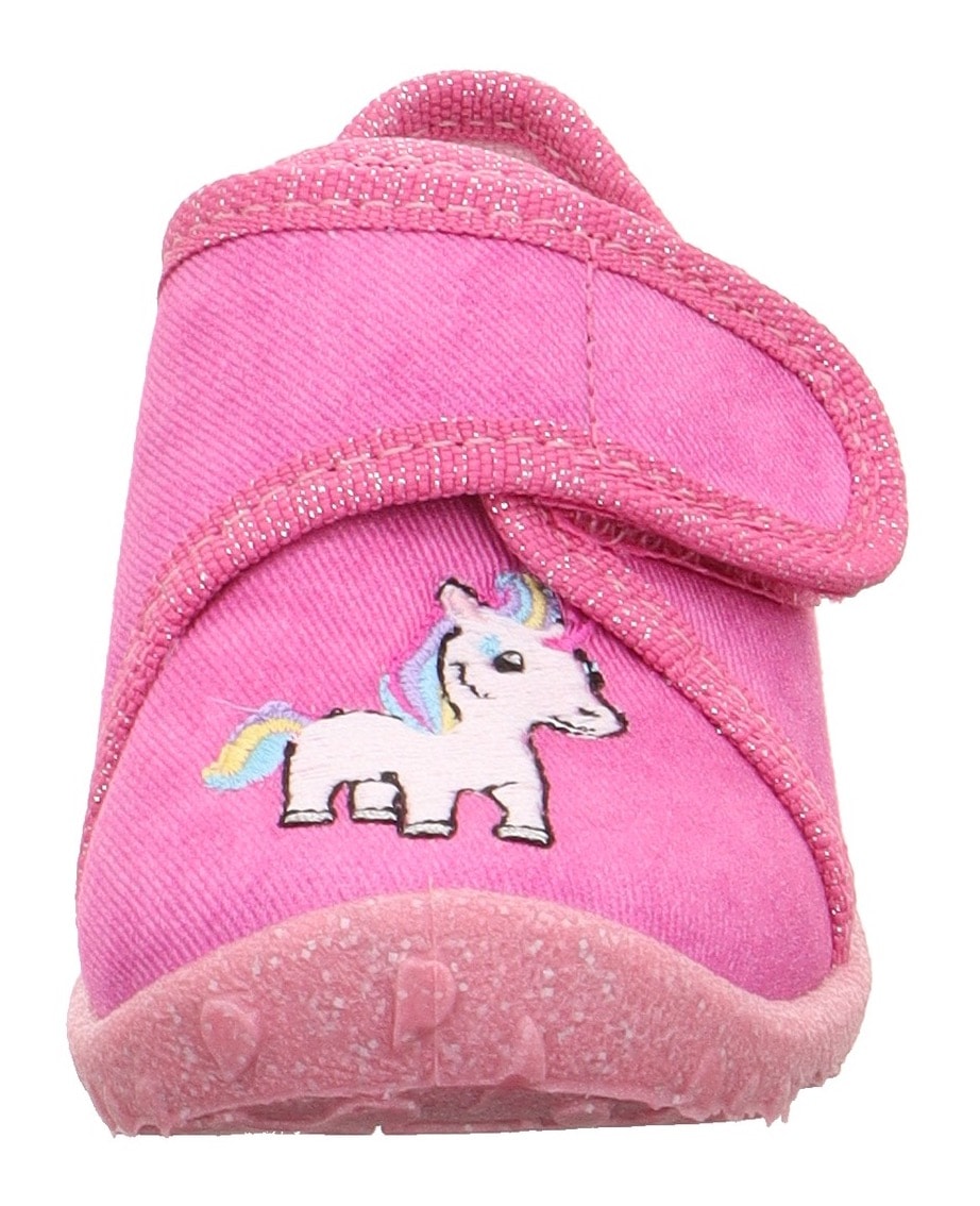 Superfit Hausschuh »SPOTTY , WMS: mittel«  Kindergartenschuh mit Klettverschluss, Größenschablone zum Download