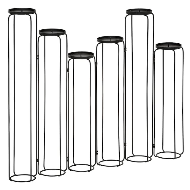 Leonique Kerzenständer »Mareesa«, (1 St.), aus Metall, für Stumpenkerzen,  Höhe ca. 65 cm, variabel stellbar auf Rechnung kaufen
