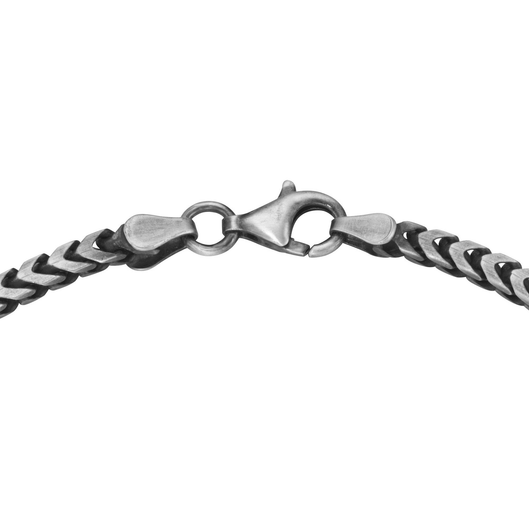 Smart Jewel Armband »Armband Fantasiekette 4-kant antik, massiv, Silber 925«