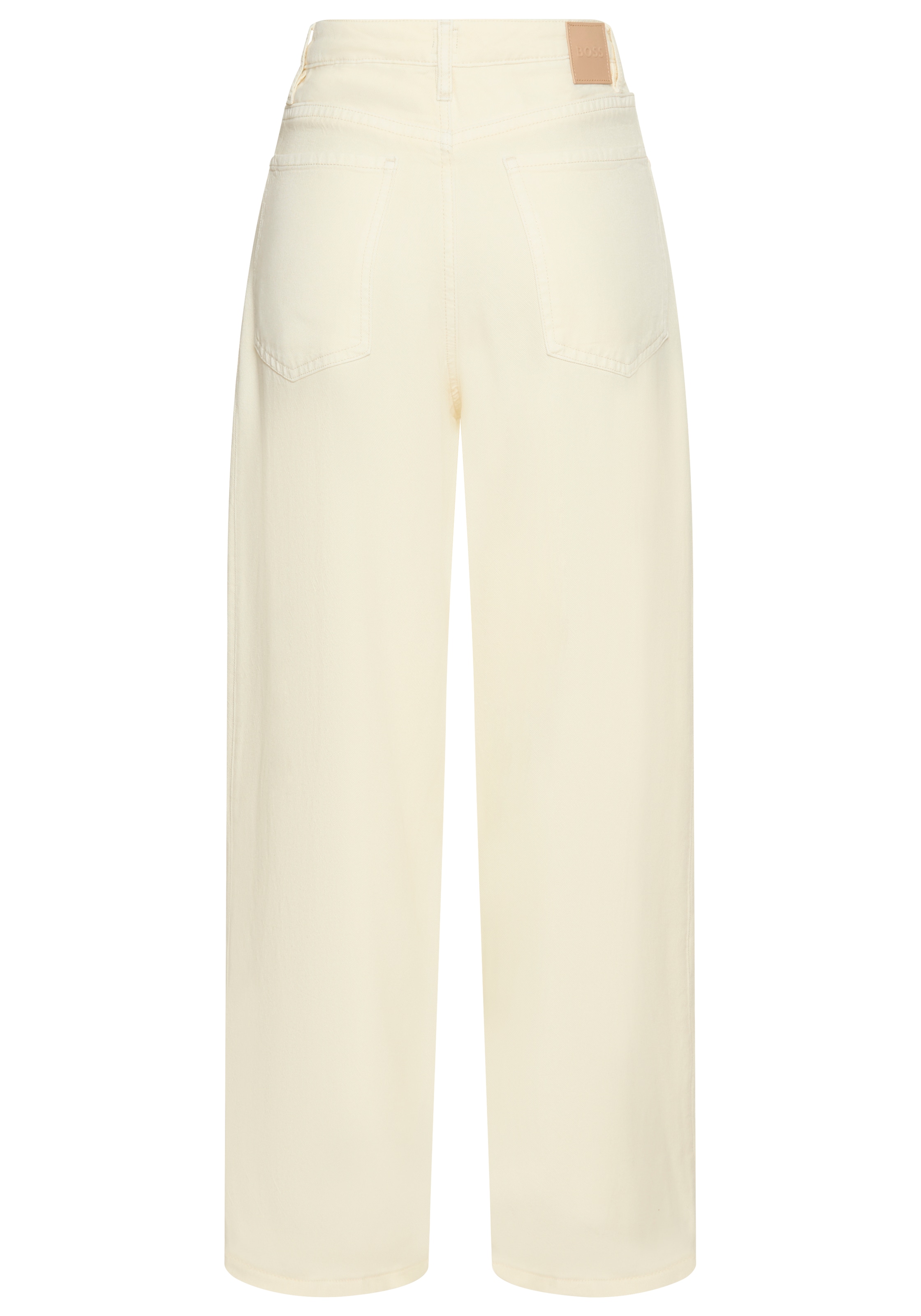 BOSS ORANGE Loose-fit-Jeans »Slouchy Pleated Mid Rise Premium Damenmode«, (BOSS ORANGE DENIM), mit Bundfalten