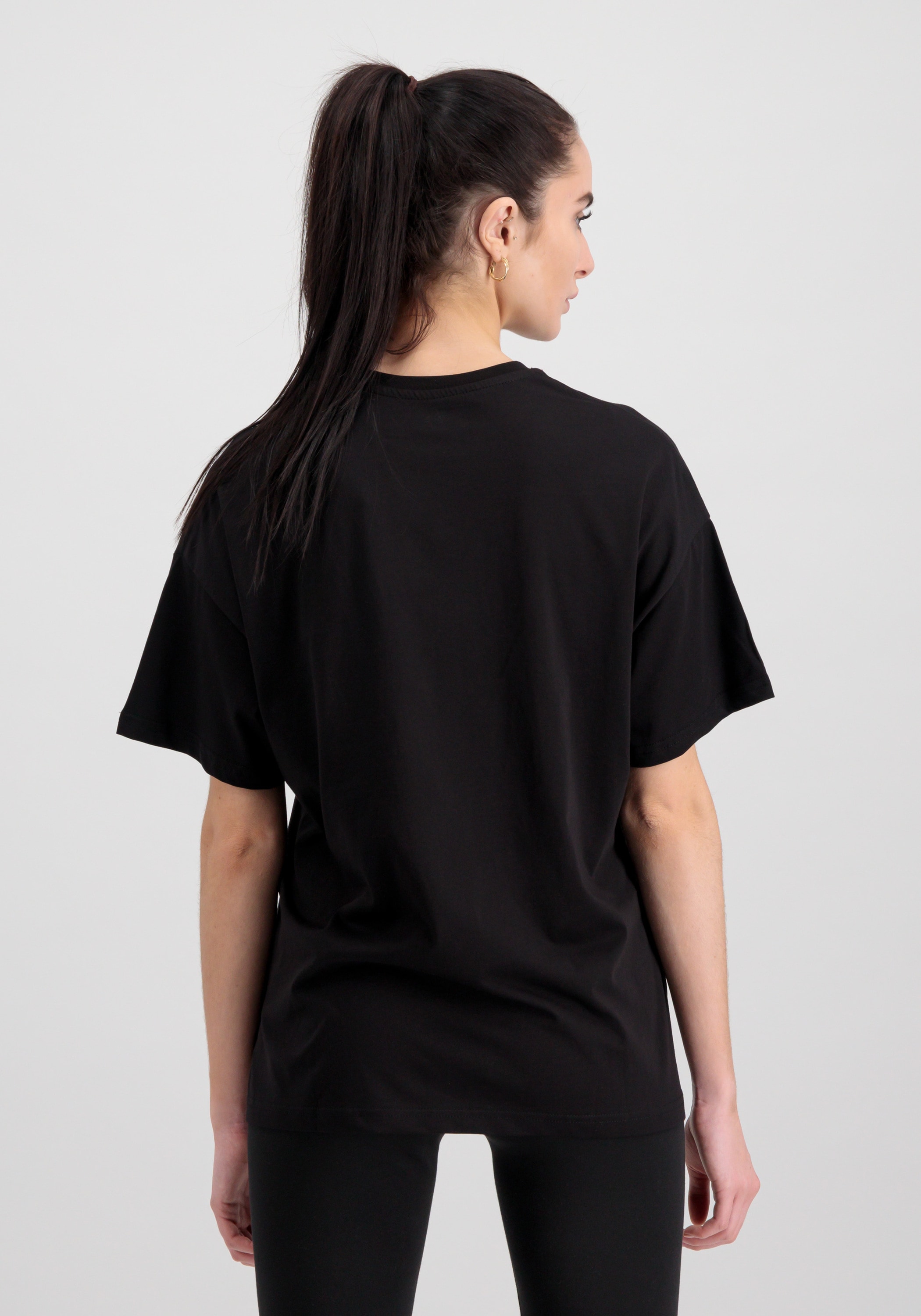 Alpha Industries T-Shirt »Alpha Industries Women - T-Shirts Gold Logo Oversized T Wmn«