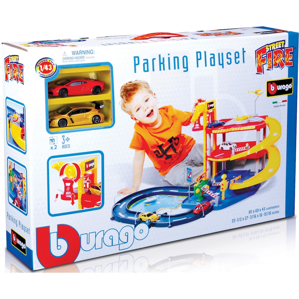 Bburago Spiel-Parkgarage »StreetFire ParkingPlaySet«