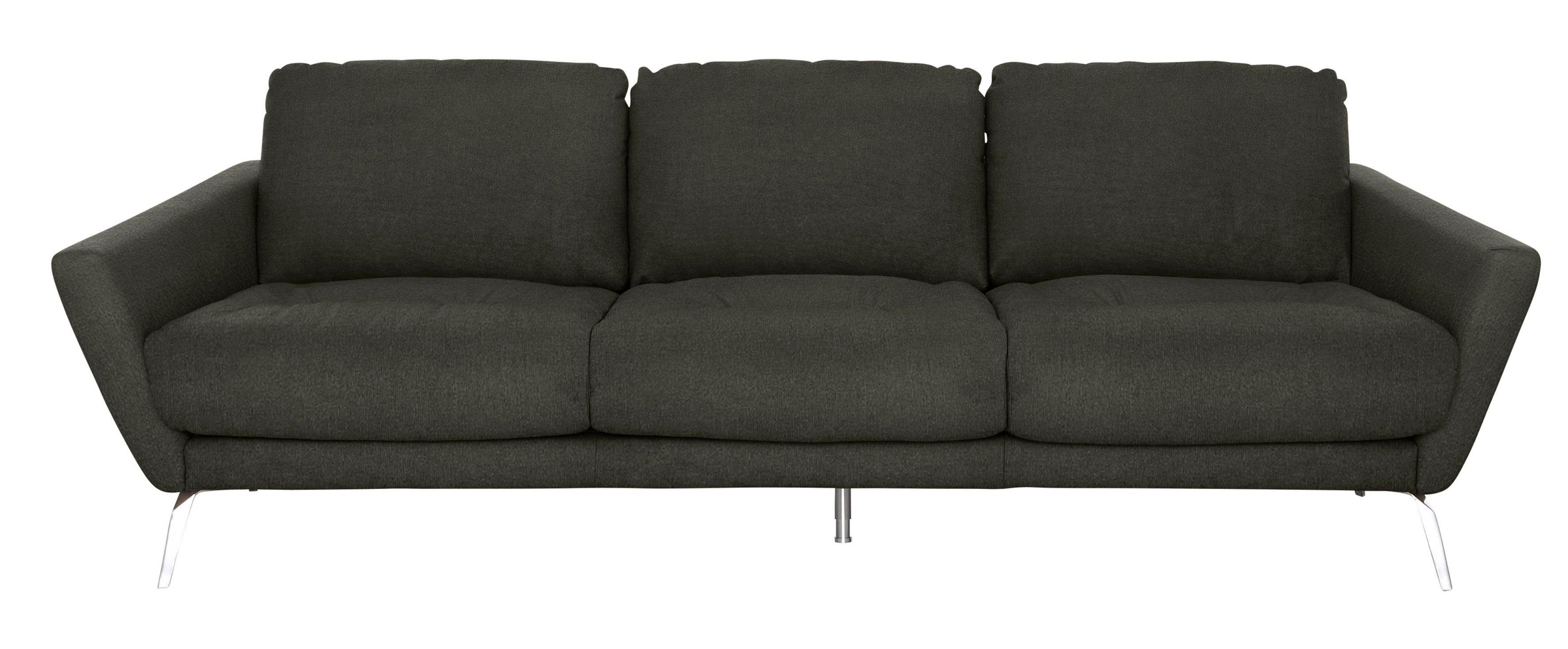 W.SCHILLIG Big-Sofa »softy«, mit dekorativer Heftung im Sitz, Füße Chrom glänzend