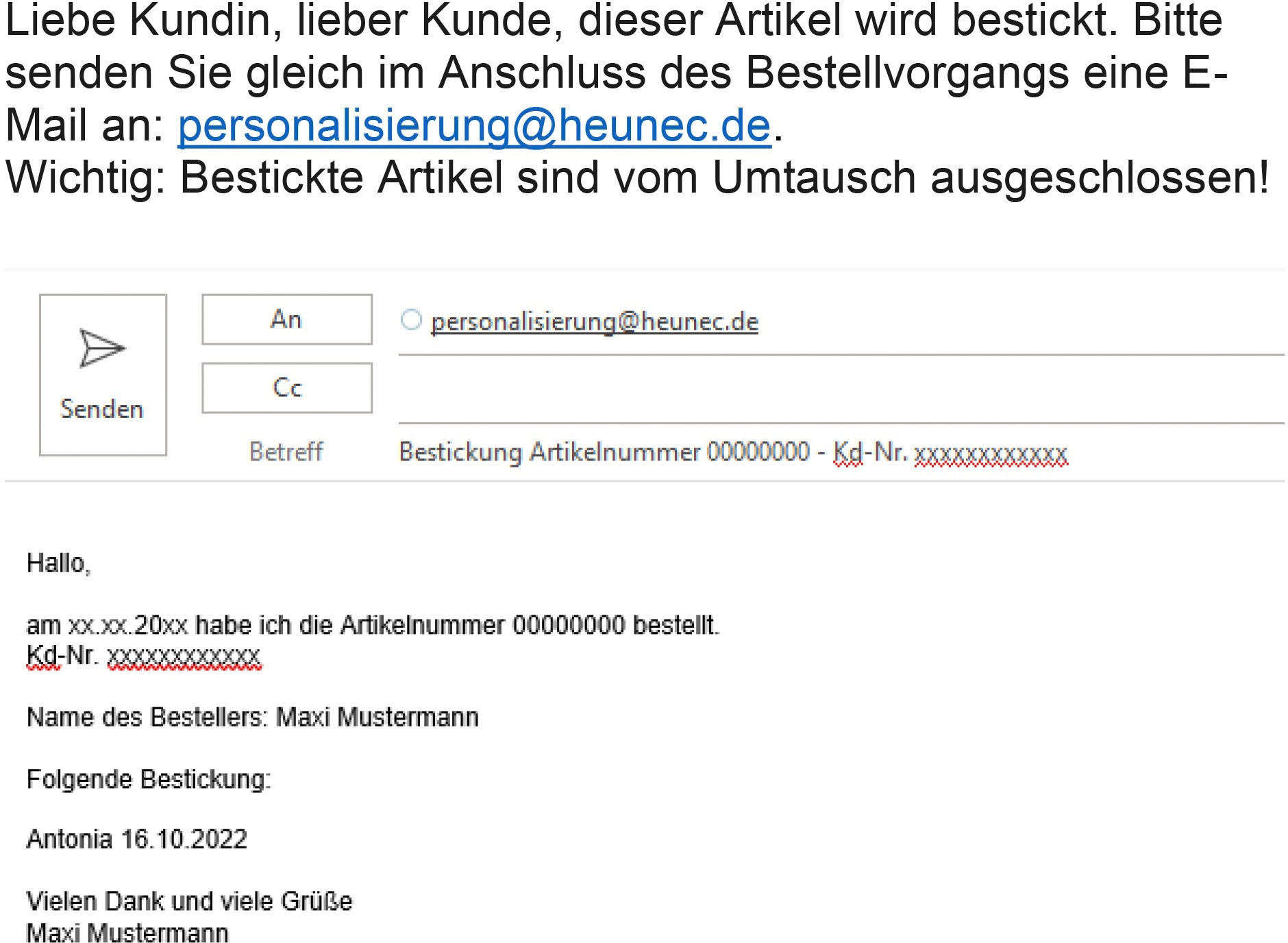 Heunec® Kuscheltier »Kuma, Bärli, 40 cm«, mit individueller Bestickung; Made in Germany