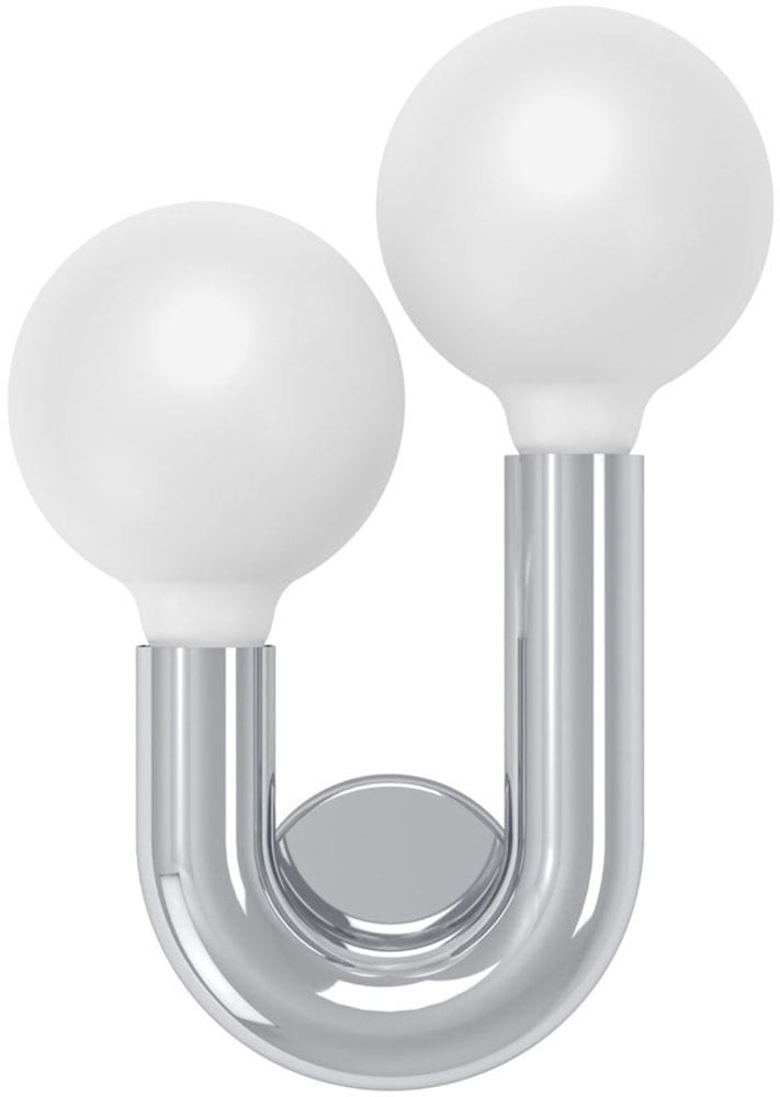 EGLO Wandleuchte »MELLILI« E27 1 Stk. Wandlampe, Lampe, Flur, Wohnzimmer, chrom  H:23,6 cm
