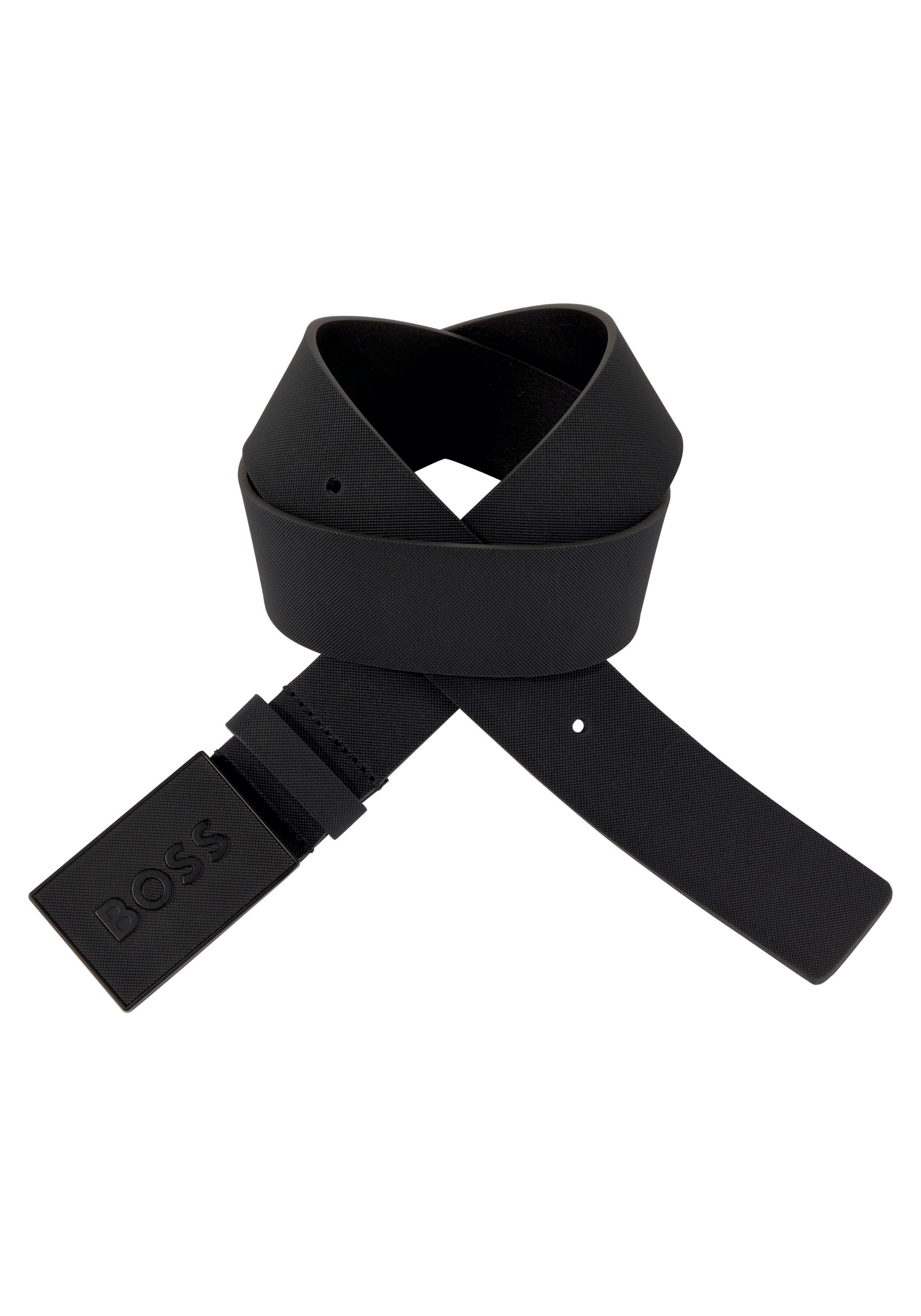 BOSS Ledergürtel »Boss_Icon-S1_Sz40« mit BOSS-Logo-Prägung auf der Koppelschließe