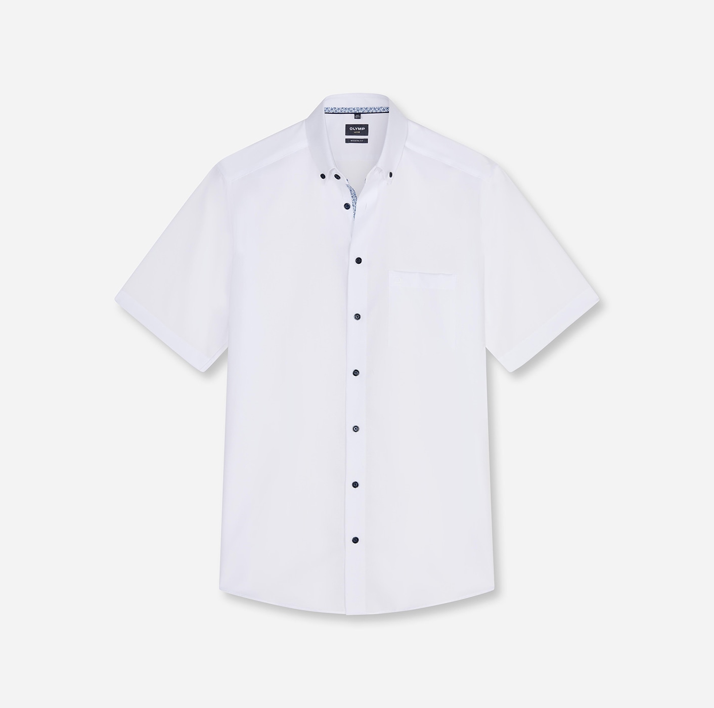 OLYMP Kurzarmhemd »Luxor« Businesshemd, modern fit, Button-down-Kragen