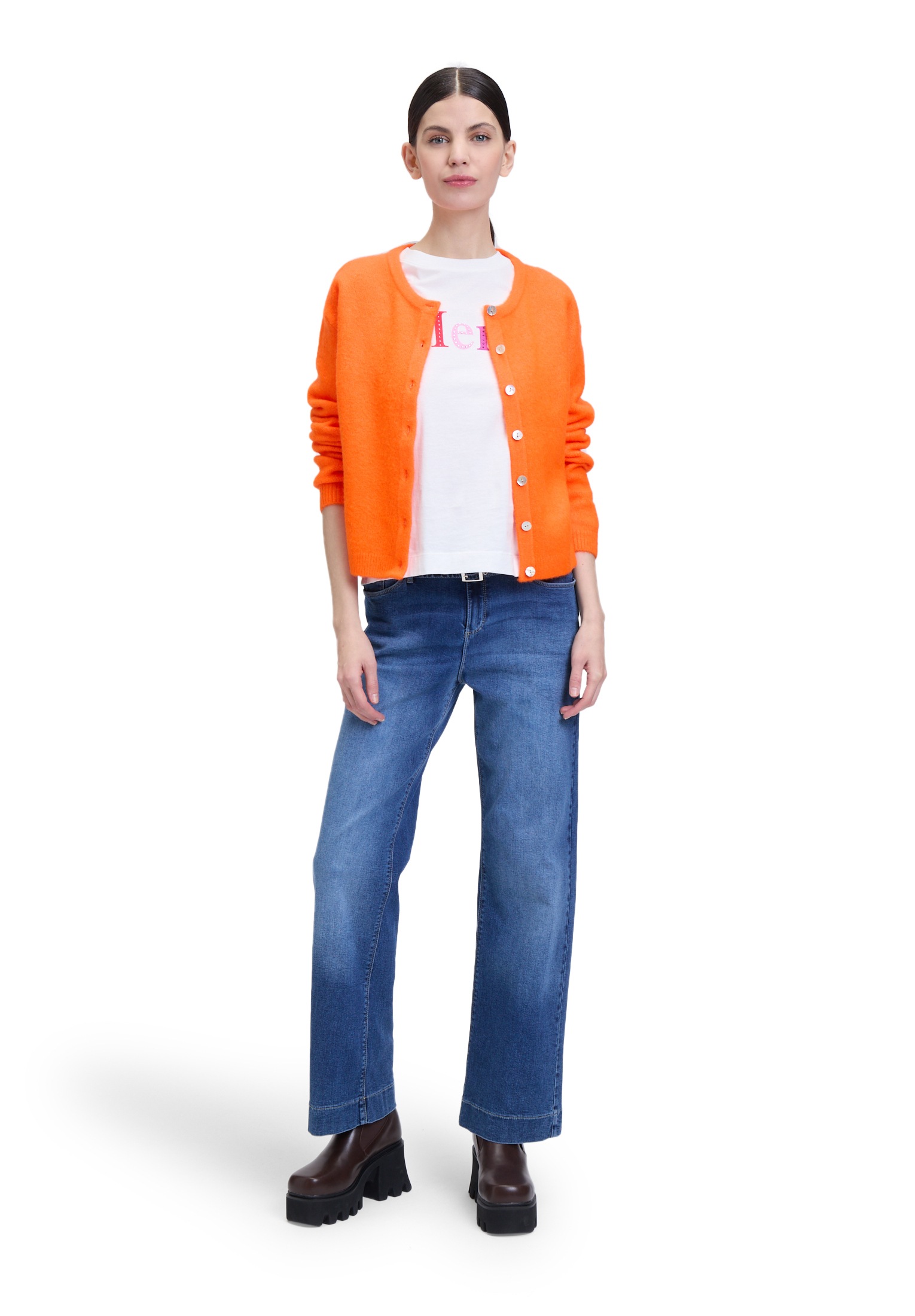 Cartoon Cardigan »Strick-Cardigan mit Rundhalsausschnitt«