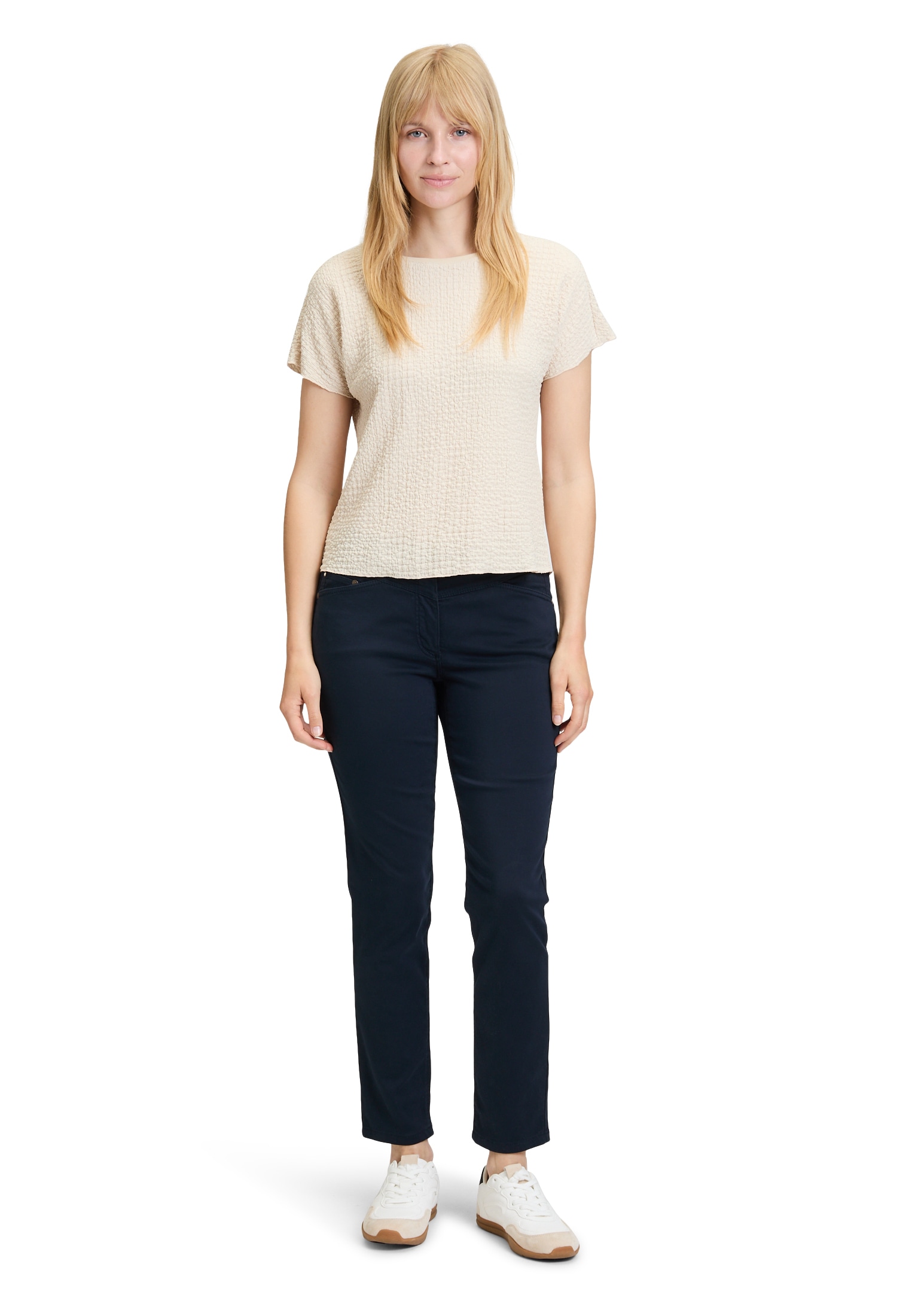 Betty Barclay Kurzarmshirt »Strukturshirt mit U-Boot-Ausschnitt«