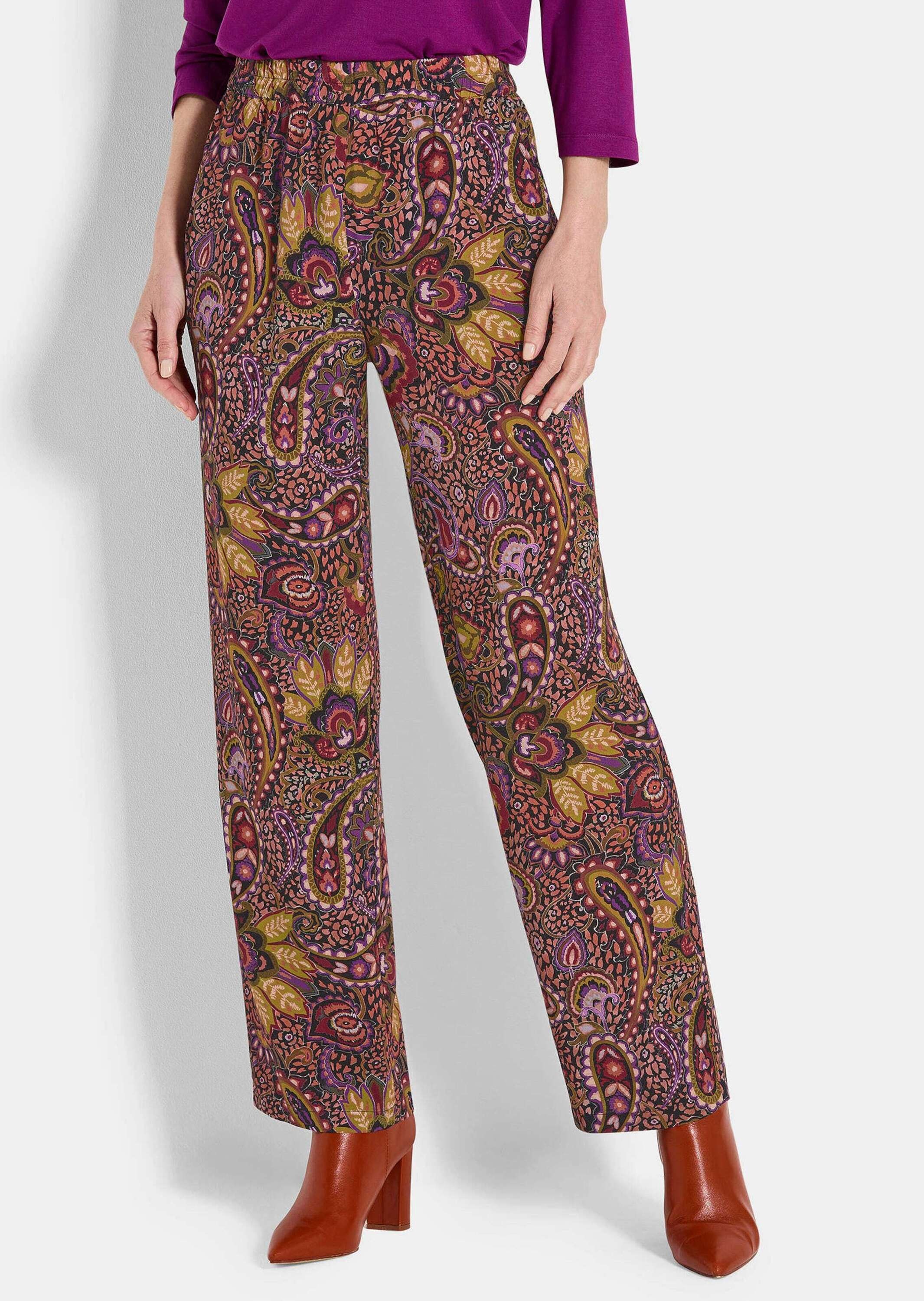 GOLDNER Stoffhose »Palazzohose VERA aus reiner Viskose«