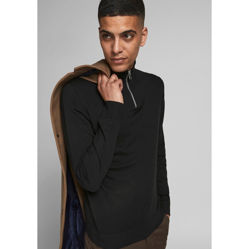 Jack & Jones Rundhalspullover »EMIL KNIT HALF ZIP«